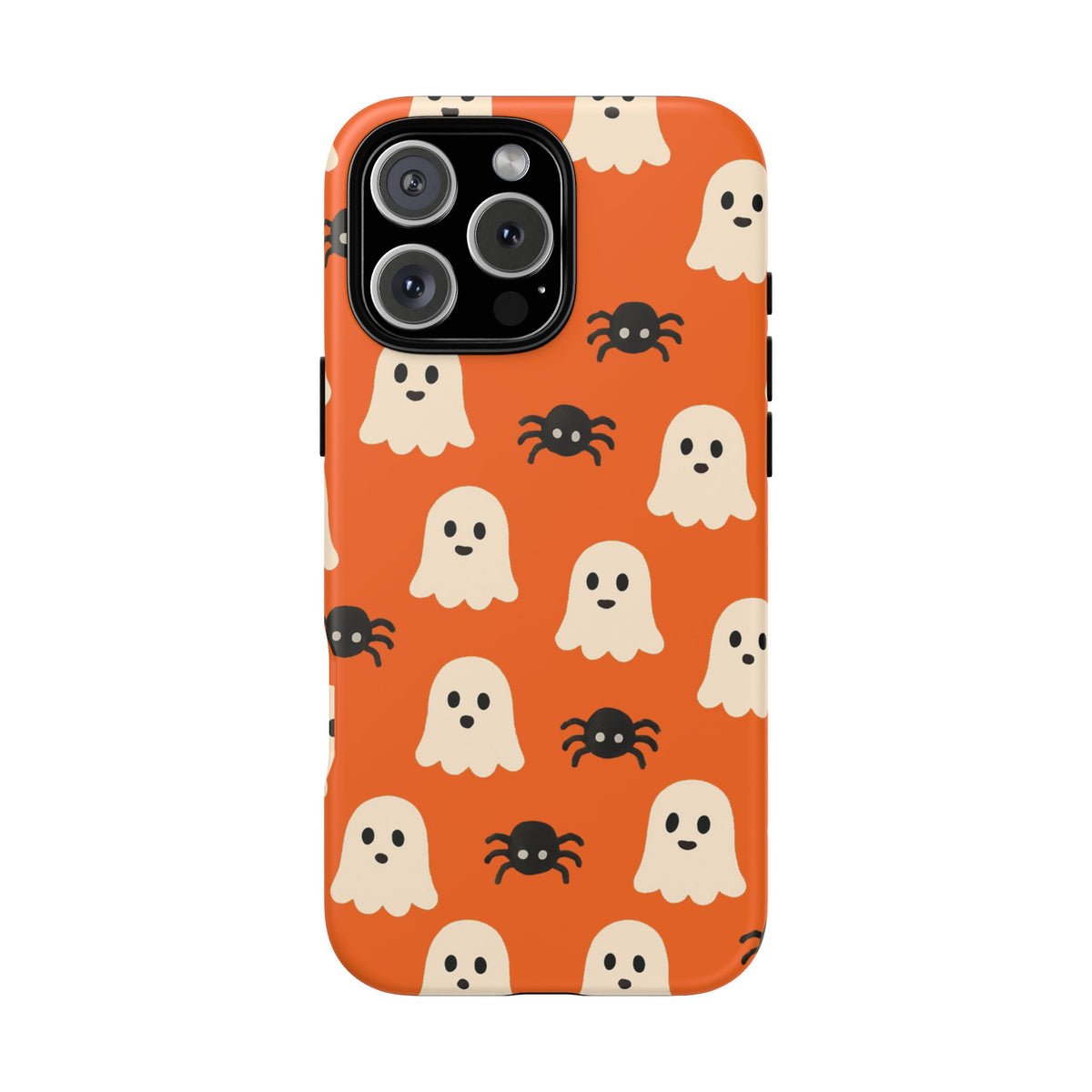 Cute Halloween Phone Case with Ghosts and Spiders, Spooky Gift, Fall Accessory, Unique Halloween Decor, Mobile Protection