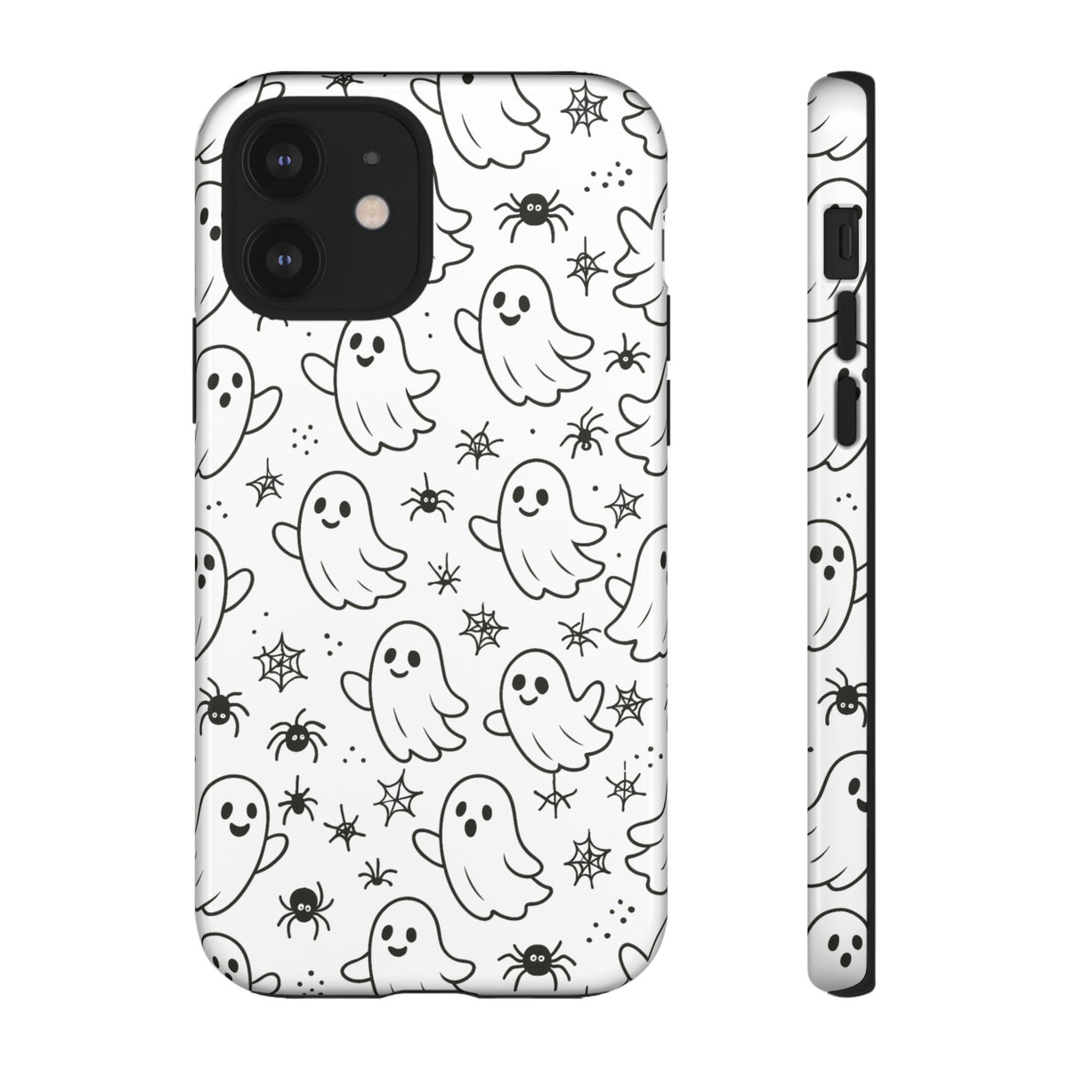 Ghostly Phone Case, Cute Halloween Phone Cover, Tough Phone Case, Spooky Phone Accessory, Ghost Pattern Design