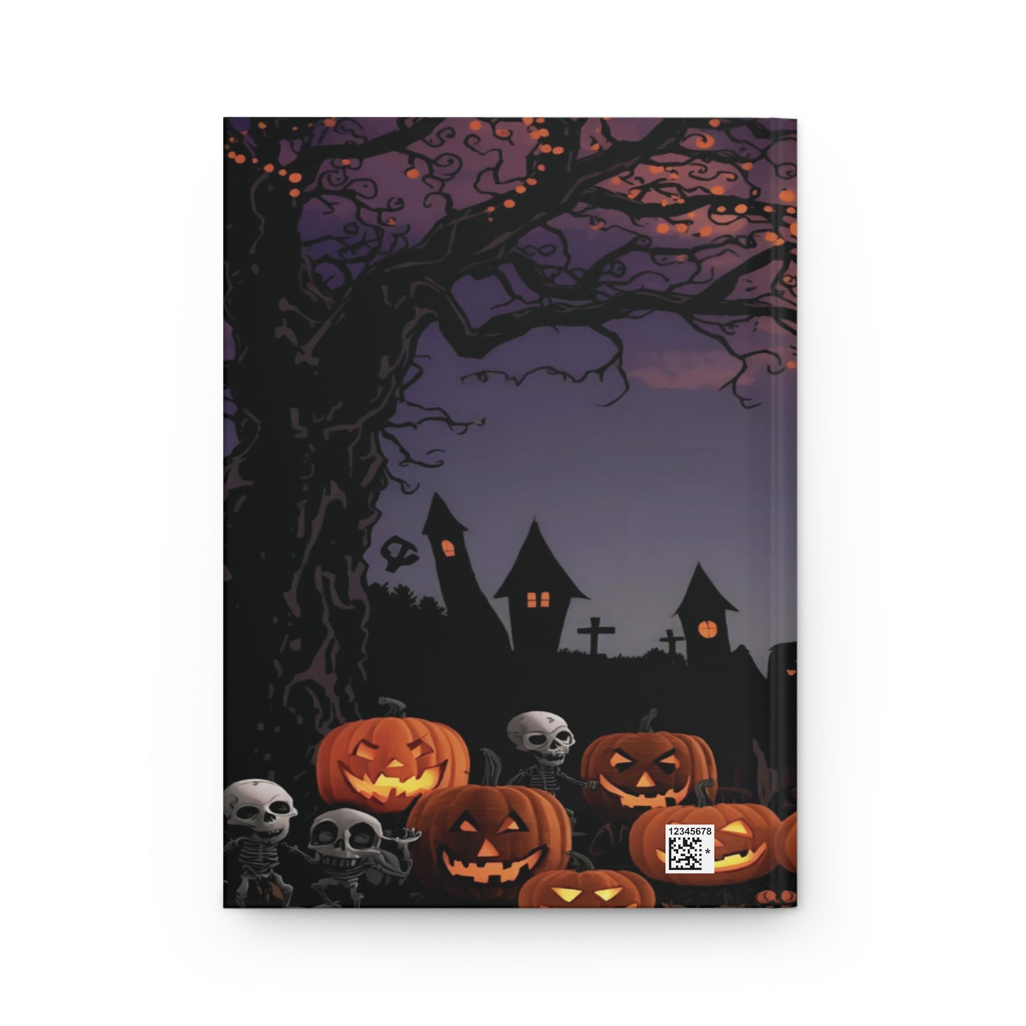 Halloween Themed Hardcover Journal, Spooky Notebook