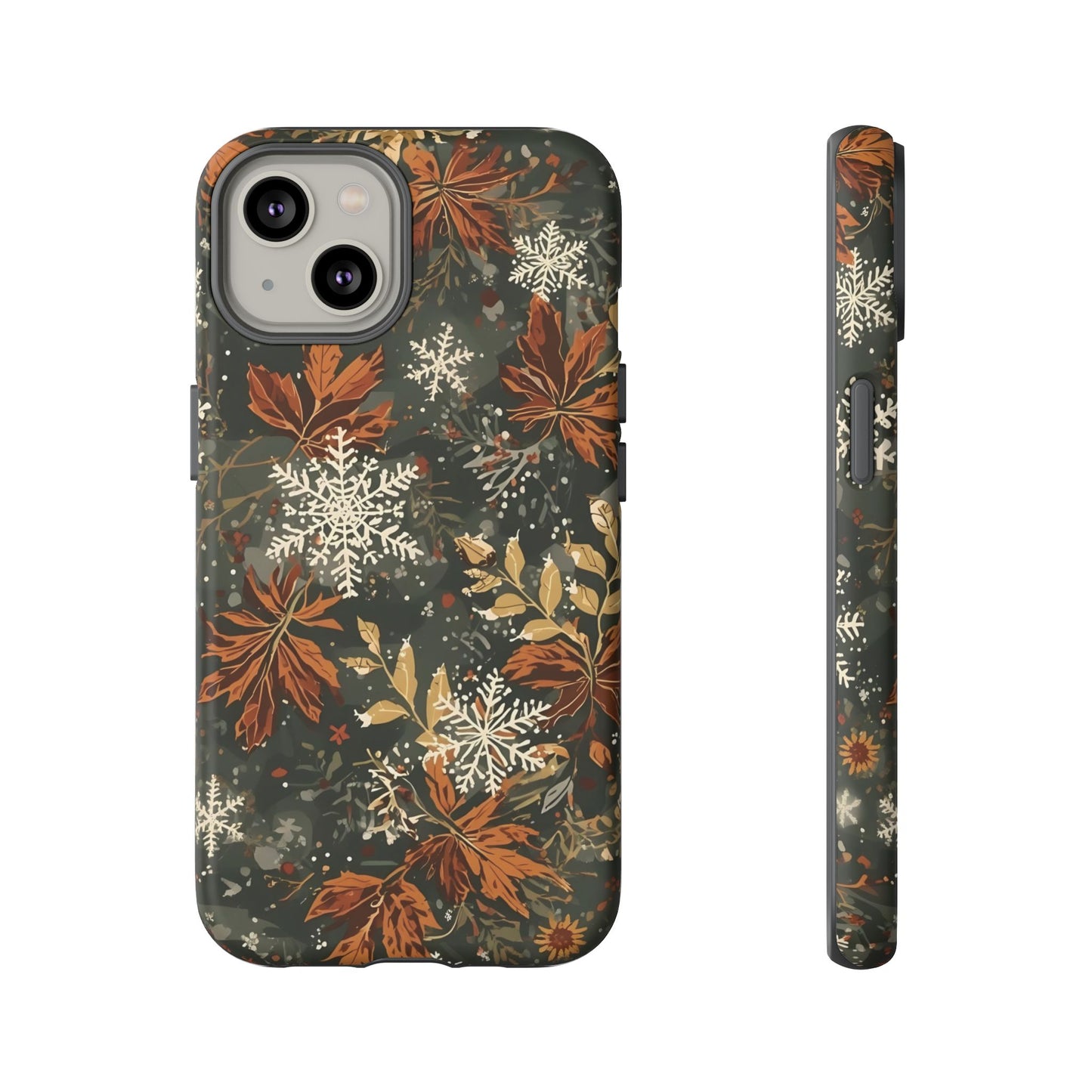Christmas Phone Case, Autumn Floral Phone Case for Iphone 17, 16, 15, 14, 13, 12, 11 & Samsung