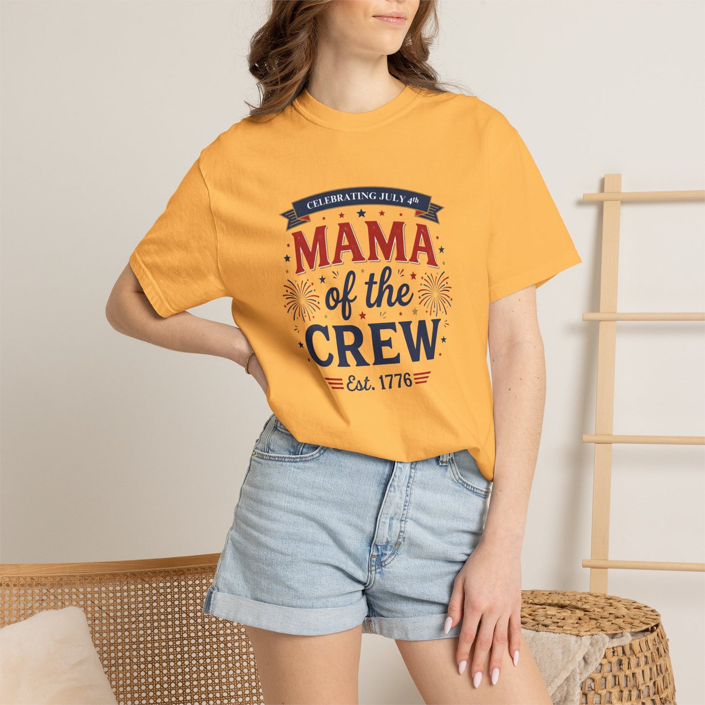 Mama of the Crew T-Shirt — Patriotic 4th of July Tee, Independence Day Shirt