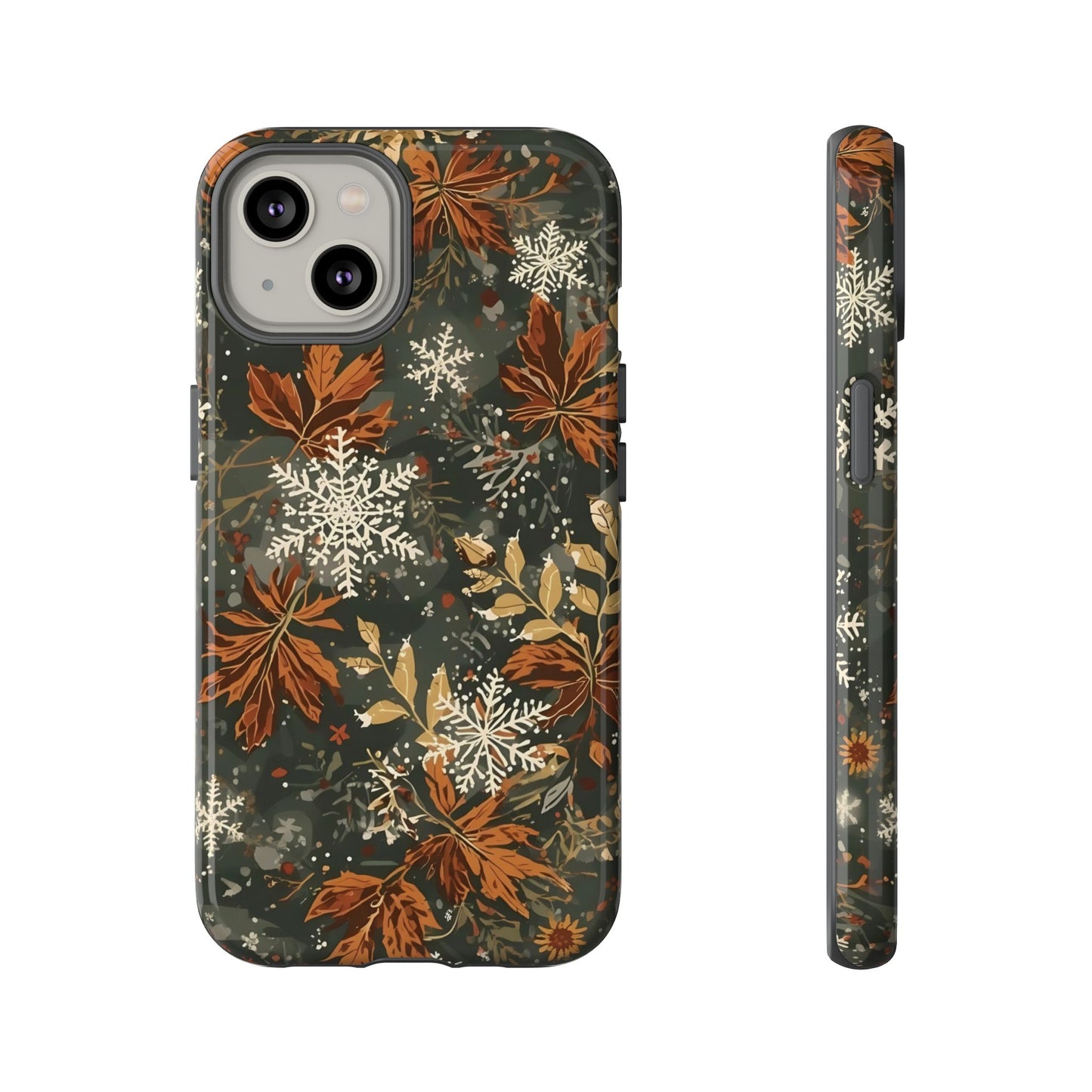 Christmas Phone Case, Autumn Floral Phone Case for Iphone 17, 16, 15, 14, 13, 12, 11 & Samsung