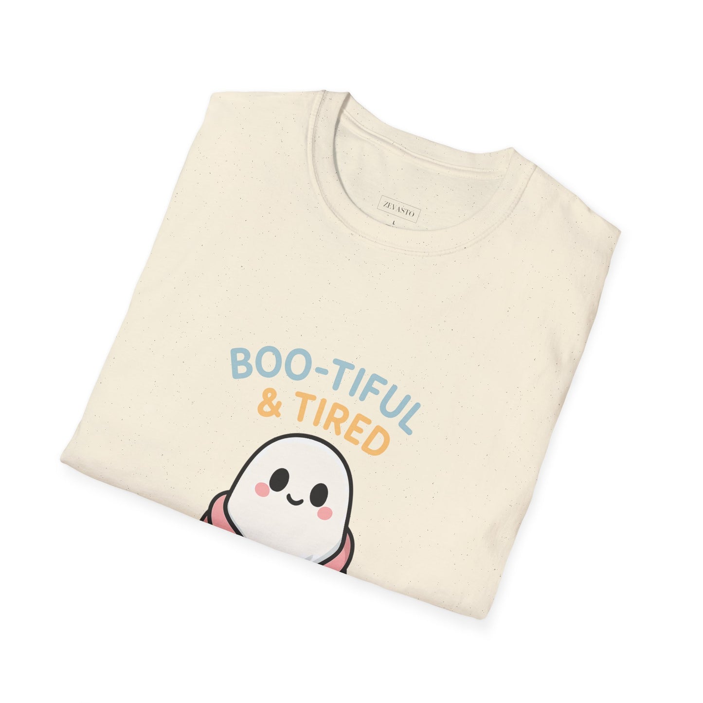 Boo-Tiful & Tired T-Shirt, Halloween-Themed Unisex T-Shirt