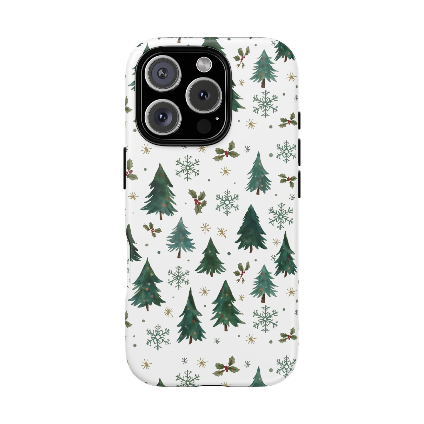 Winter Forest Phone Case, Christmas-Themed Dual Layer Phone Case for Iphone 17, 16, 15 & Samsung