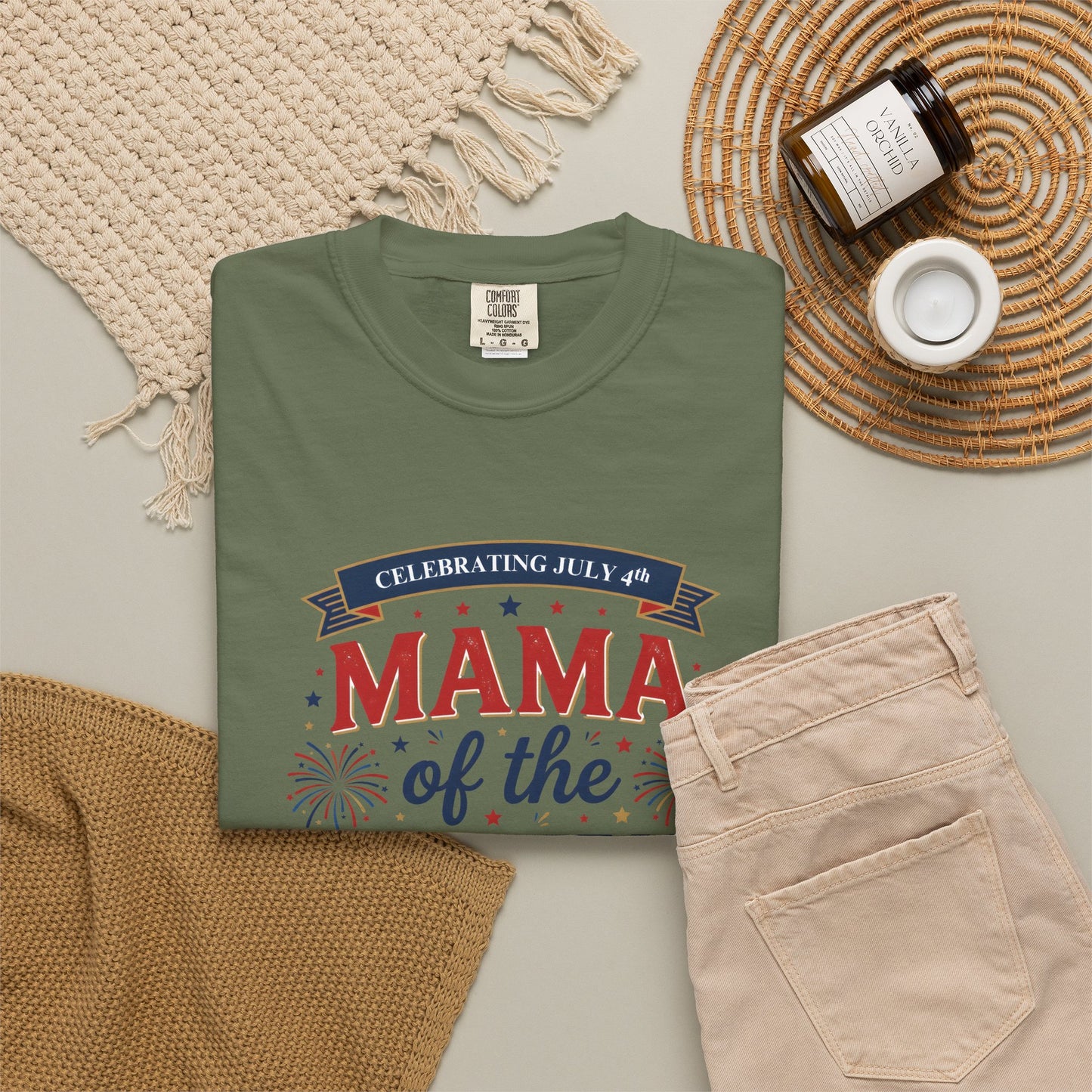 Mama of the Crew T-Shirt — Patriotic 4th of July Tee, Independence Day Shirt