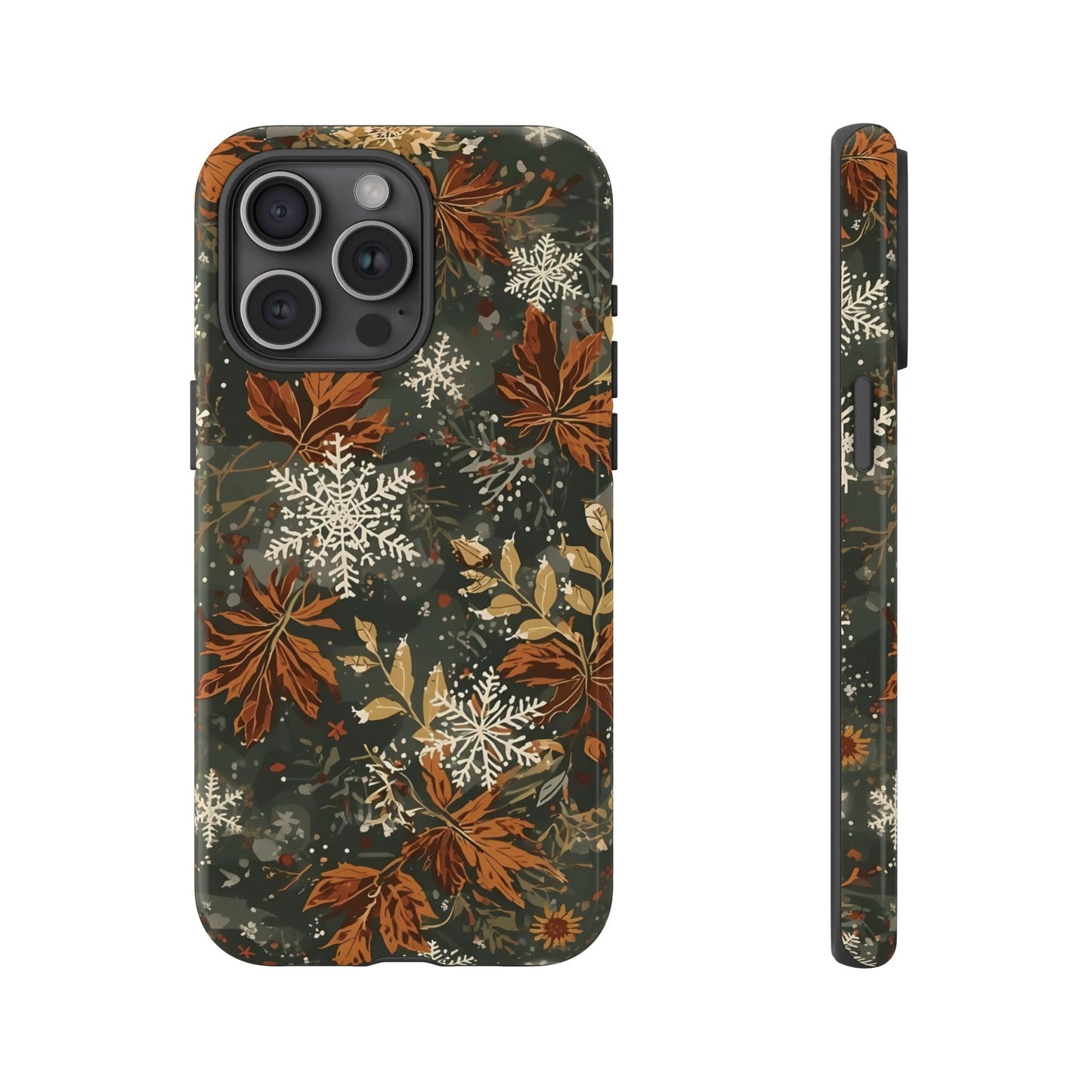 Christmas Phone Case, Autumn Floral Phone Case for Iphone 17, 16, 15, 14, 13, 12, 11 & Samsung