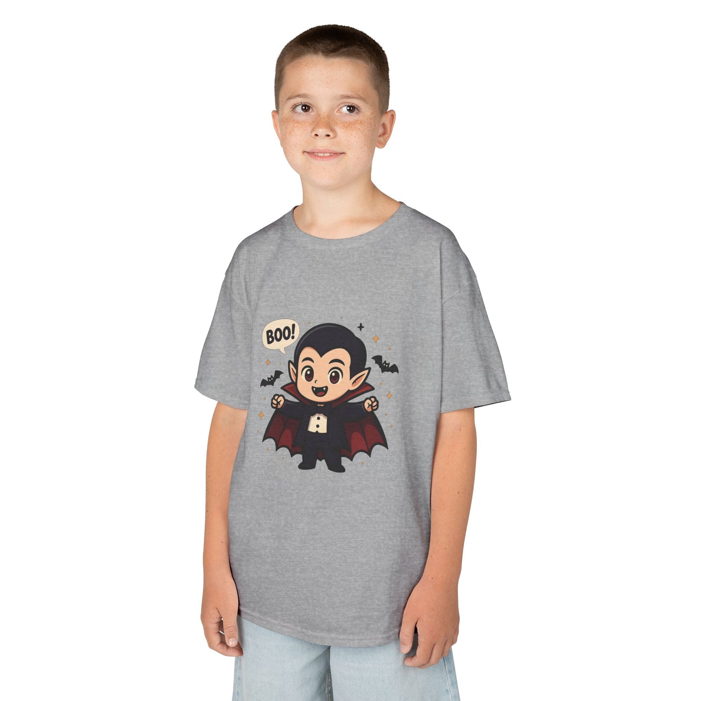 Cute Halloween Kids Tee, Spooky Costume Top, Kids Vampire Shirt, Halloween Party Apparel, Boo Design Tee