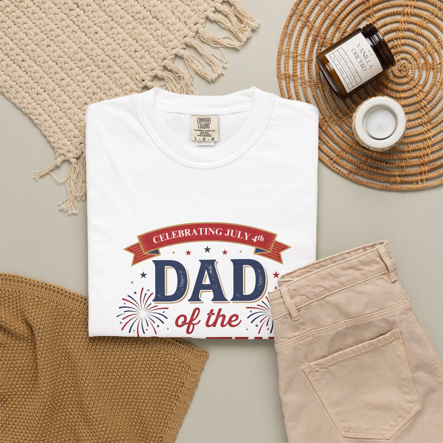 Dad of the Crew T-Shirt — Patriotic 4th of July Tee, Independence Day Shirt