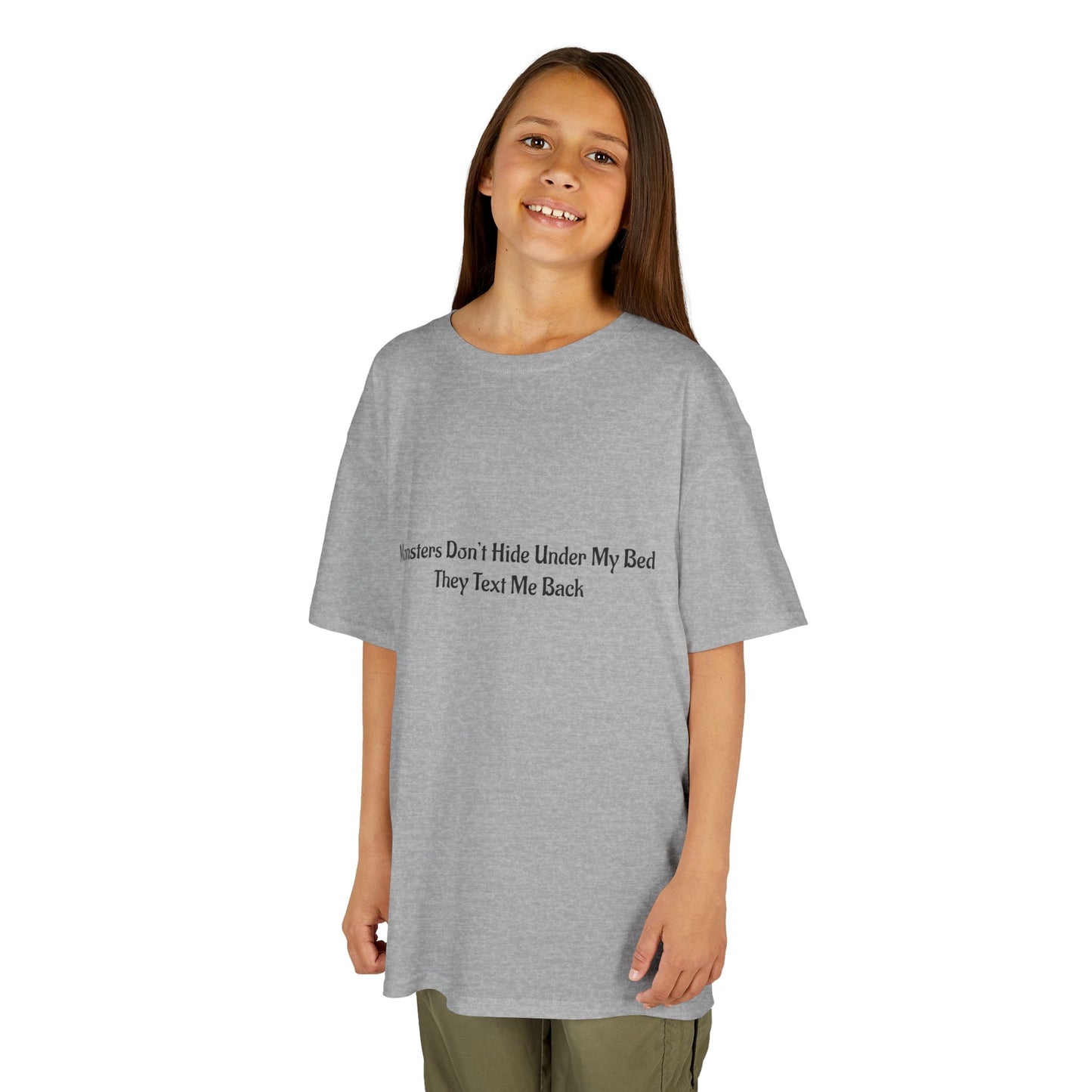 Funny Kids Monster Tee, Kids Heavy Cotton Shirt, Halloween T-Shirt