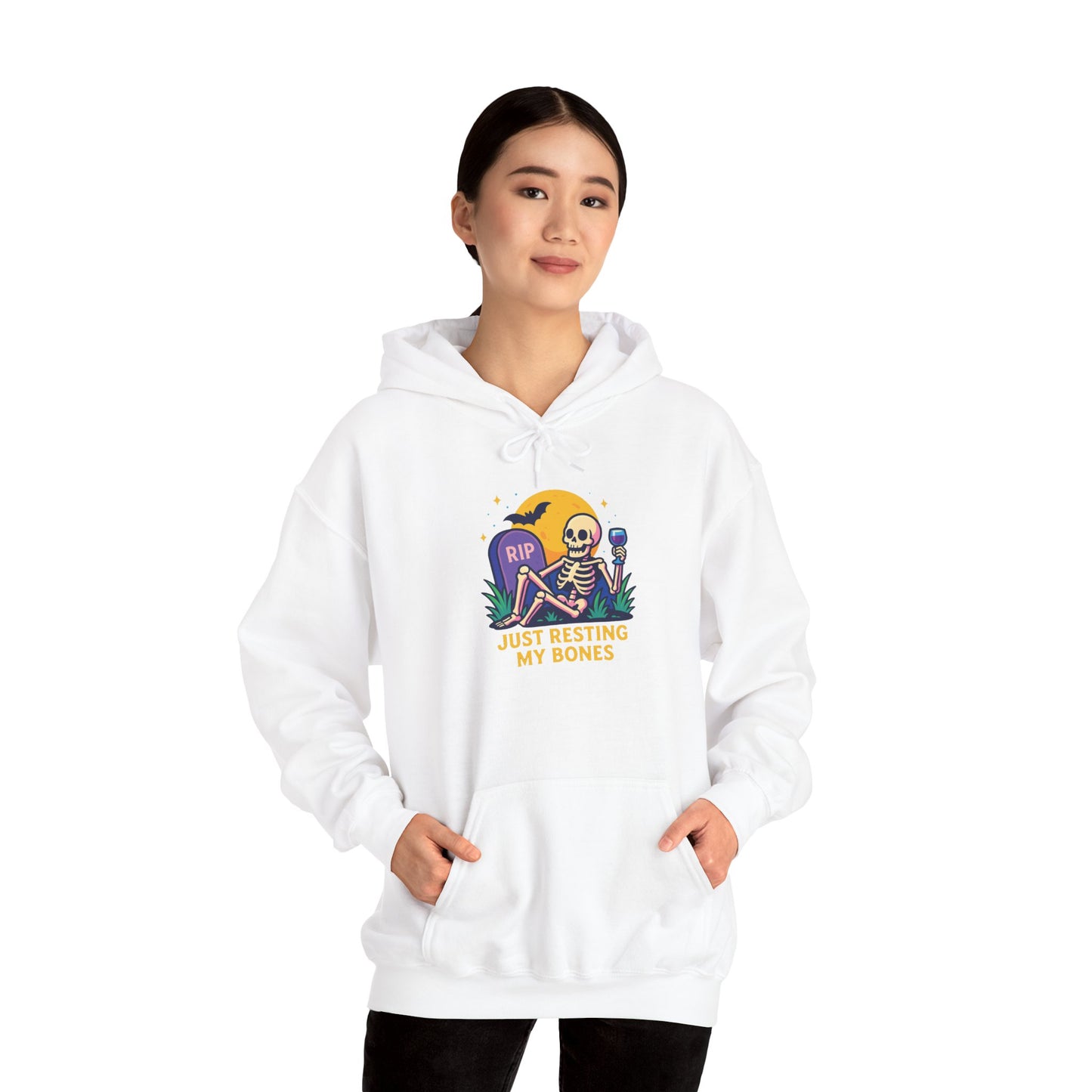 Halloween Skeleton Hoodie, Cozy Unisex Sweatshirt