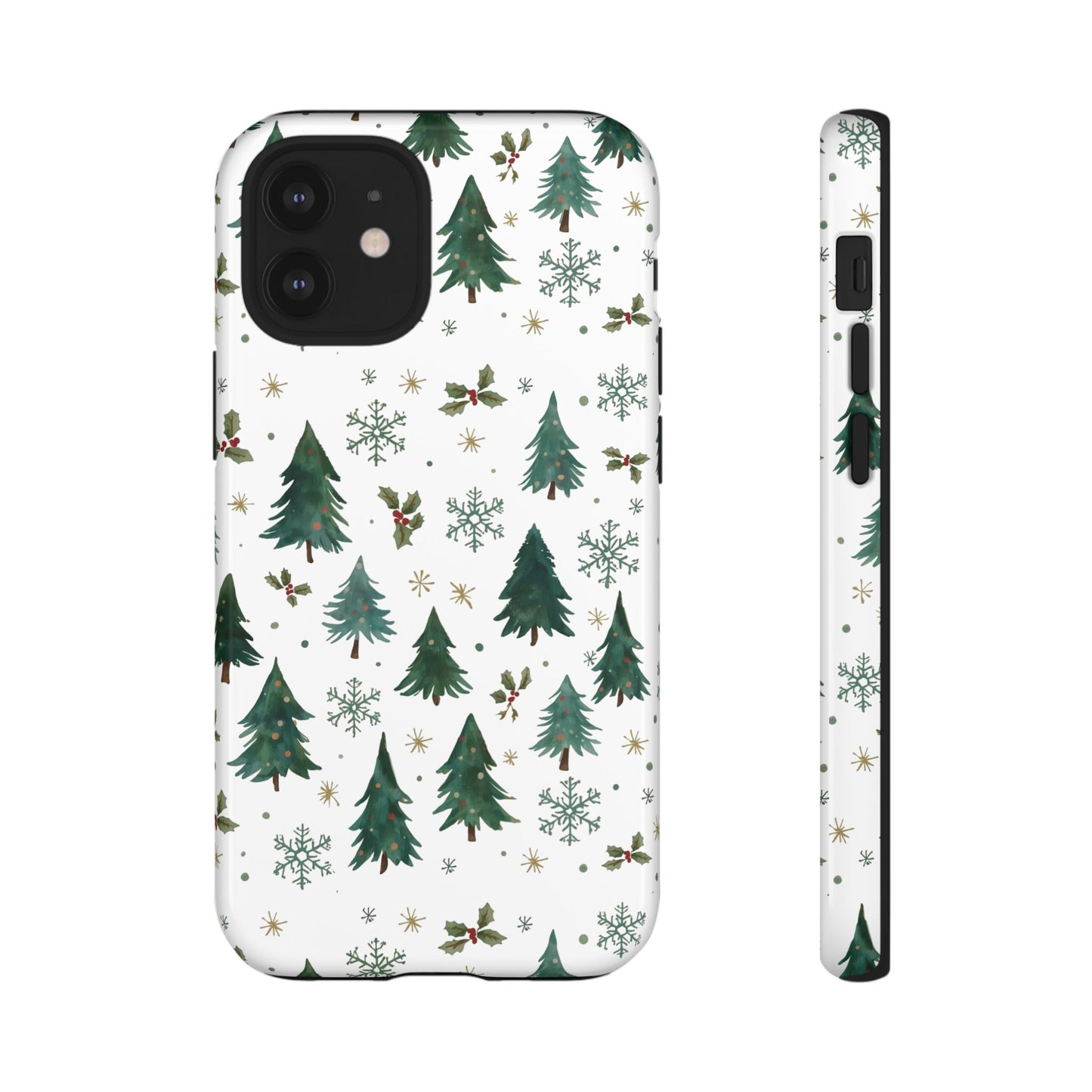 Winter Forest Phone Case, Christmas-Themed Dual Layer Phone Case for Iphone 17, 16, 15 & Samsung