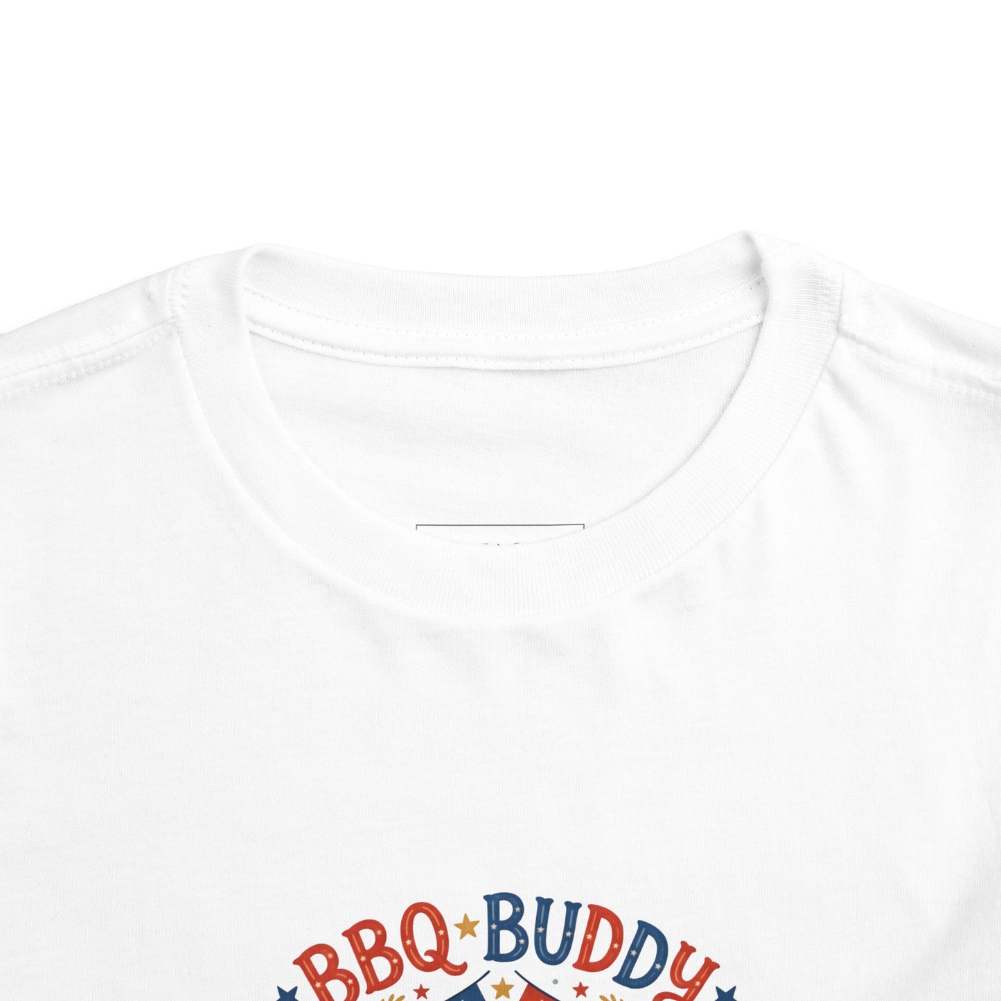 BBQ Buddy Toddler Tee - Celebrating 250 Years Patriotic Shirt for Kids, 4th of July Tee
