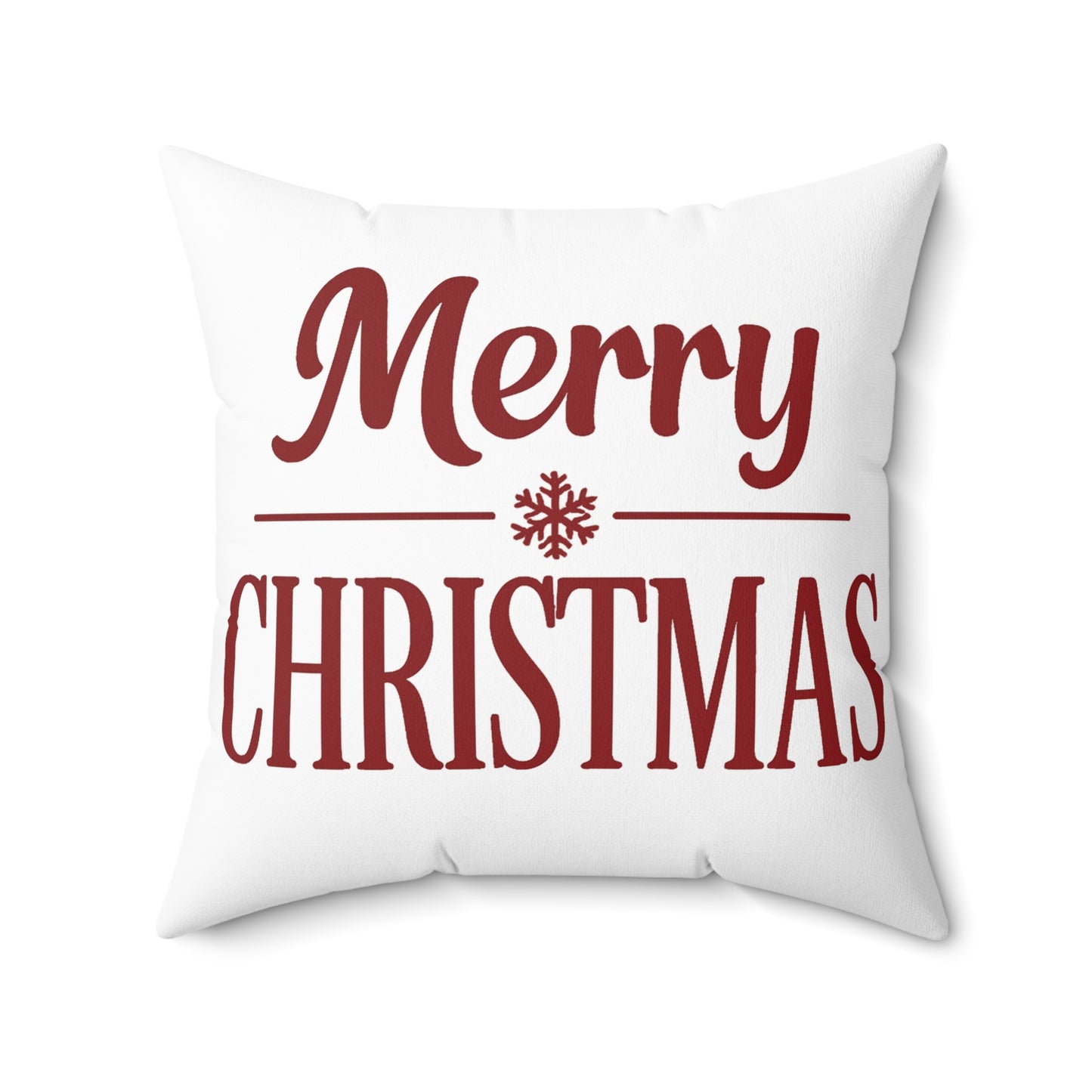 Merry Christmas Decorative Pillow — Festive Holiday Throw Pillow