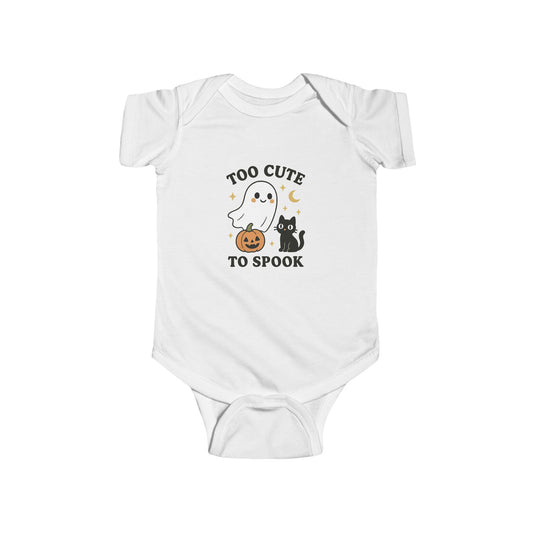 Halloween Infant Bodysuit - Too Cute to Spook, Baby Costume
