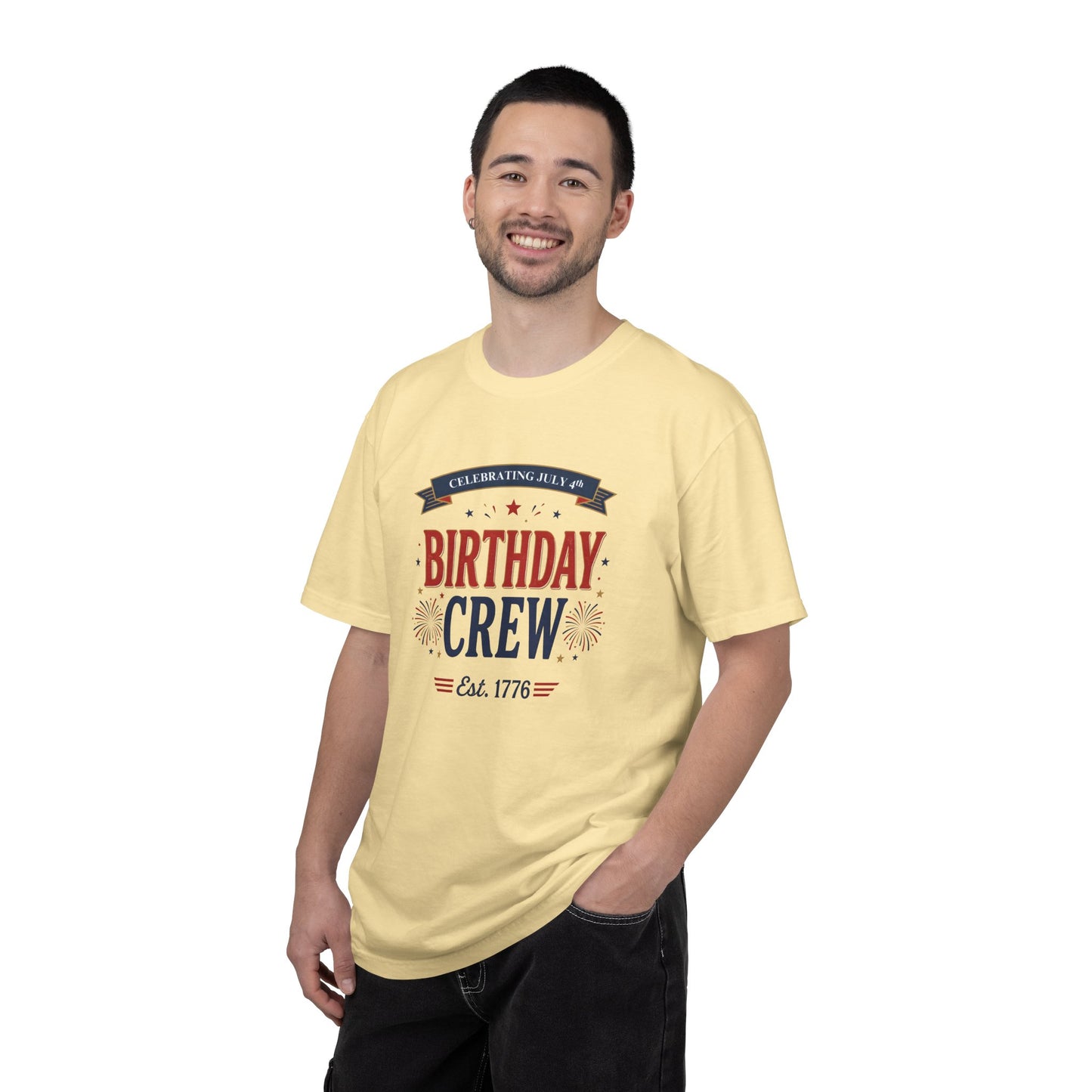 Birthday Crew T-Shirt — Patriotic Celebration Tee, 4th of July Shirt, Independence Day Gift