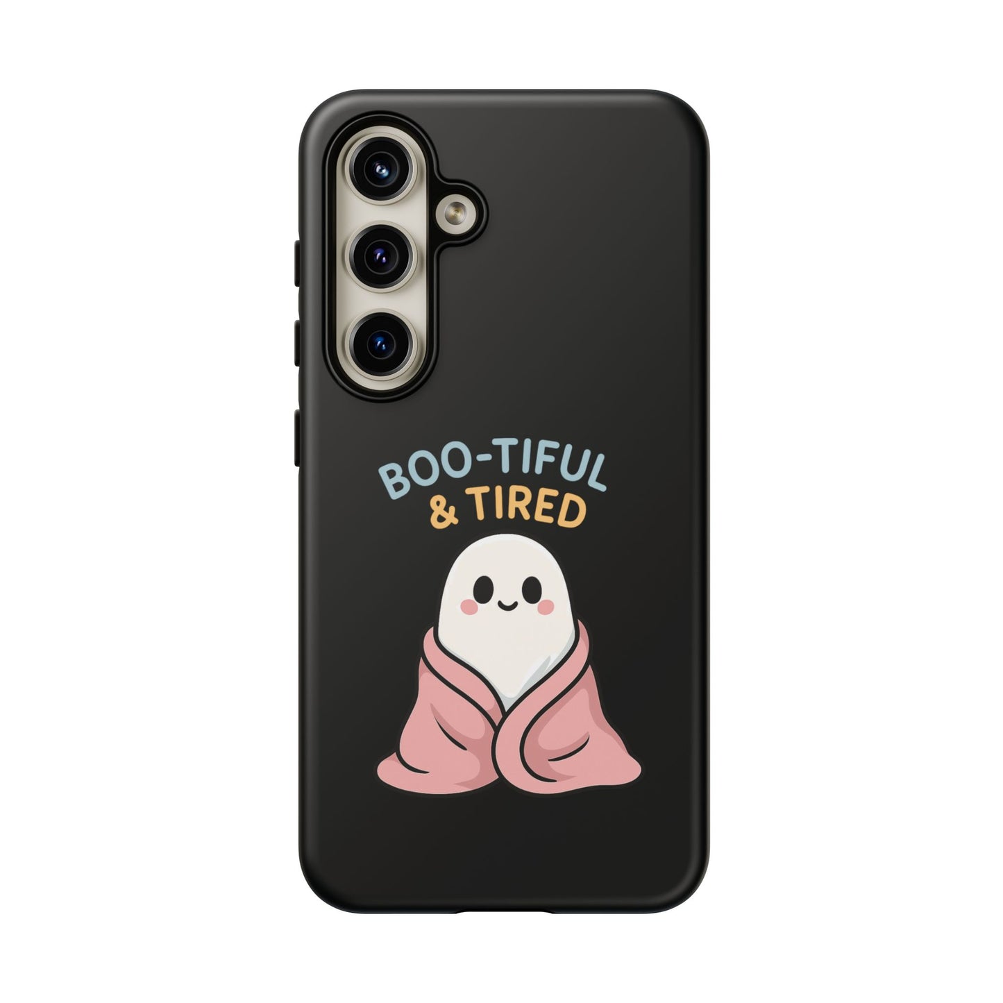 Boo-tiful & Tired Phone Case, Halloween-Themed Design