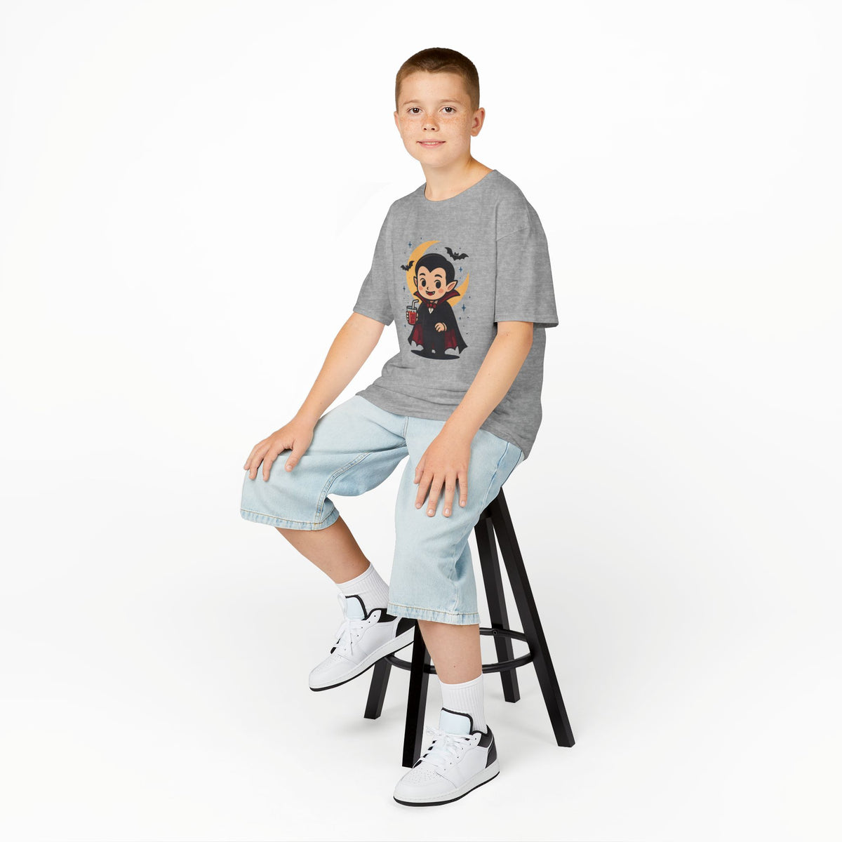 Kids Halloween T-Shirt, Cute Vampire Shirt, Halloween Costume Tee, Trick or Treat Shirt, Spooky Season Apparel