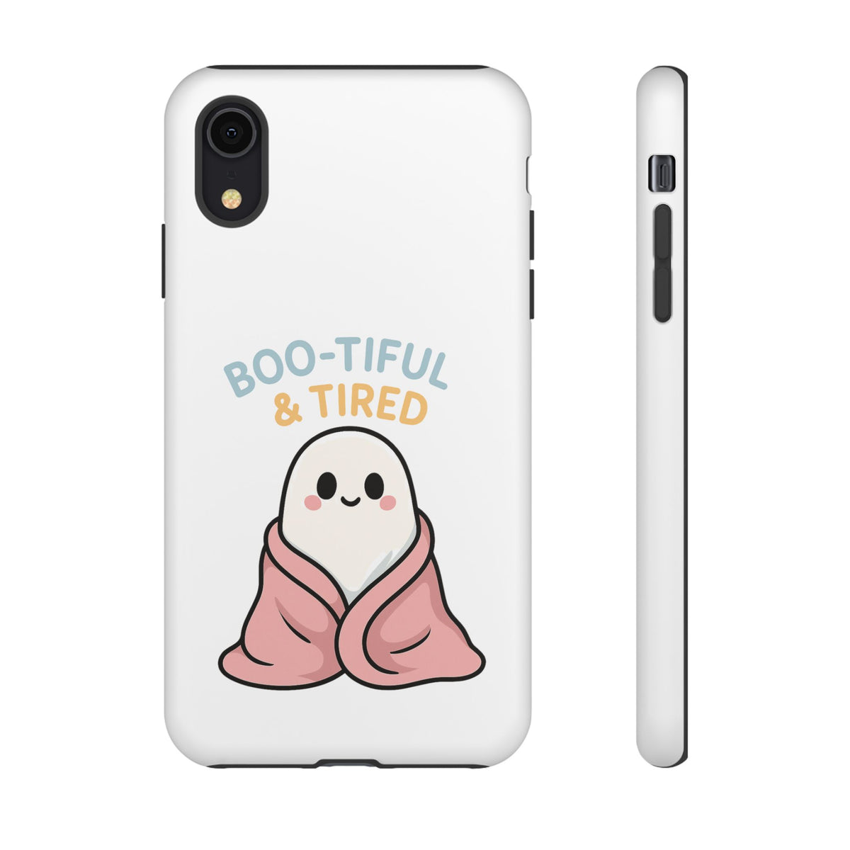 Boo-tiful & Tired Phone Case, Halloween-Themed Design