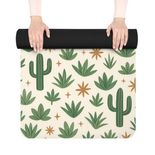 Cactus Rubber Yoga Mat - Eco-Friendly Exercise Mat, Yoga Accessories