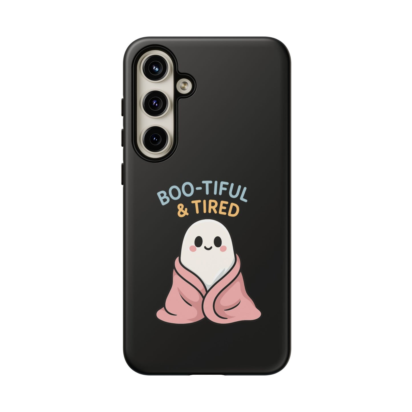Boo-tiful & Tired Phone Case, Halloween-Themed Design