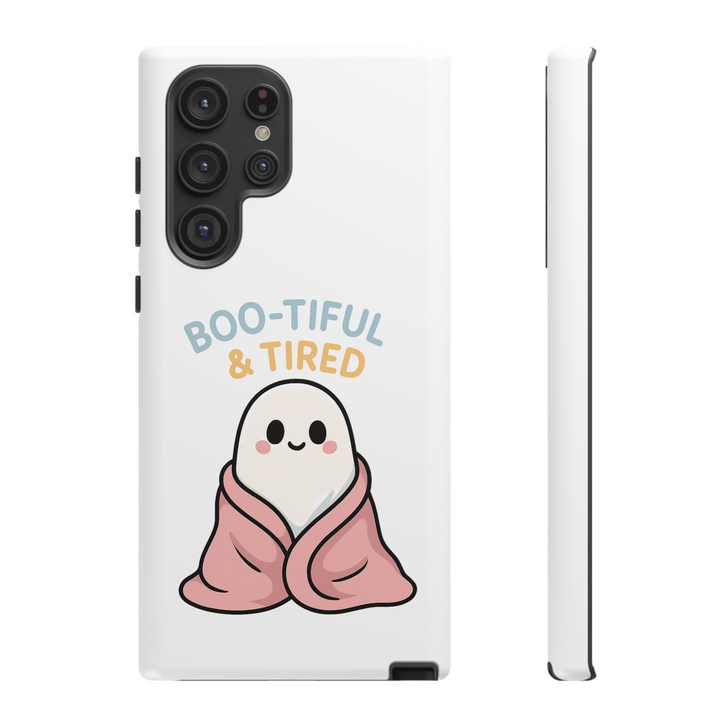 Boo-tiful & Tired Phone Case, Halloween-Themed Design