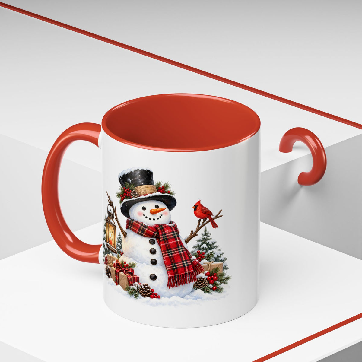 Snowman Christmas Coffee Mug – Festive Holiday Accent Mug (11 oz)