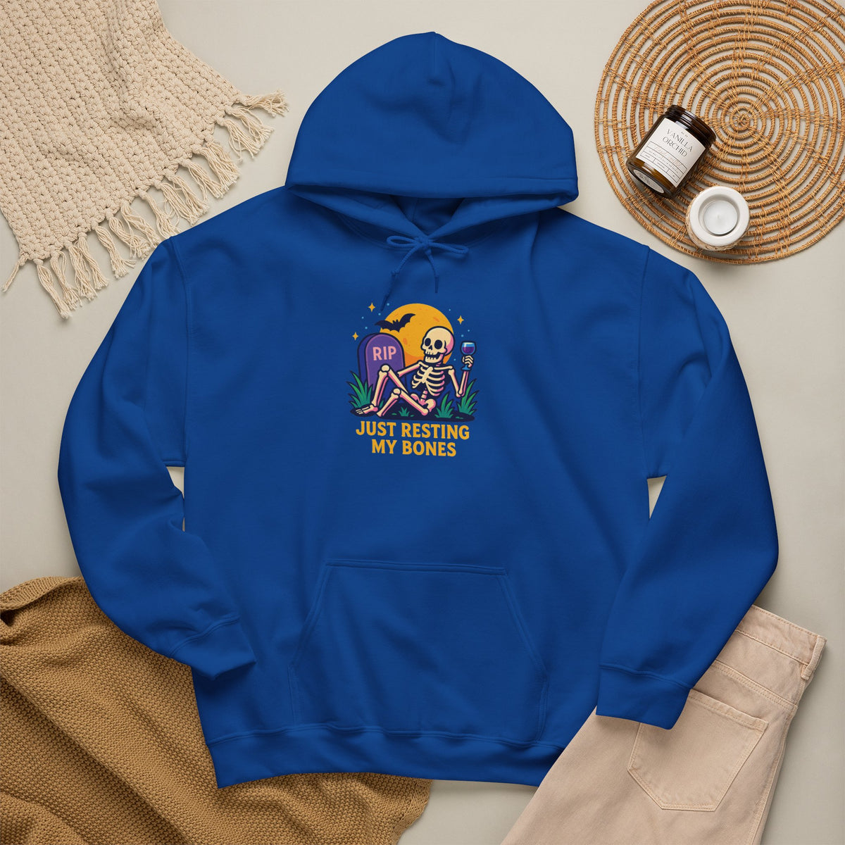 Halloween Skeleton Hoodie, Cozy Unisex Sweatshirt