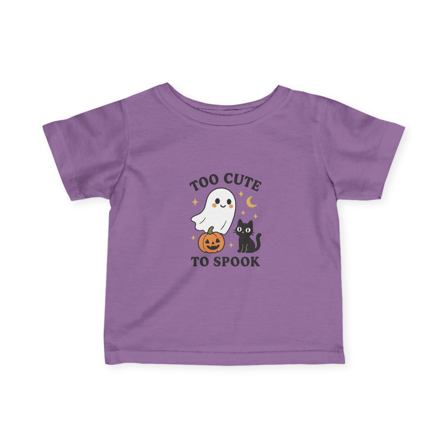 Infant Halloween Tee, Too Cute to Spook Tee, Baby Ghost T-Shirt