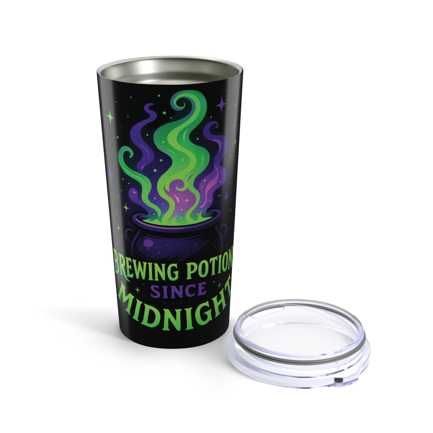 Brewing Potions Since Midnight, Halloween-Themed Tumbler