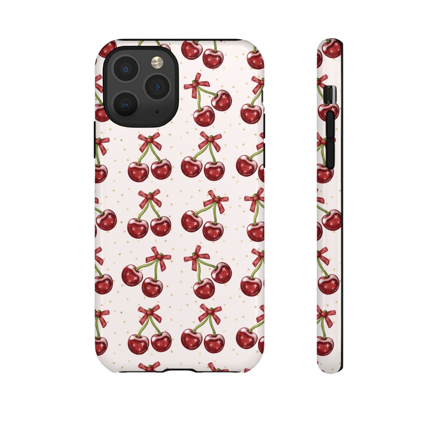 Cherry Pattern Phone Case — Cute Red Cherry Protective Phone Cover