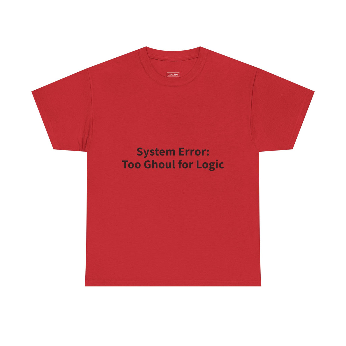 System Error Tee - Unisex Heavy Cotton Shirt, Perfect for Halloween, Geeky Fun