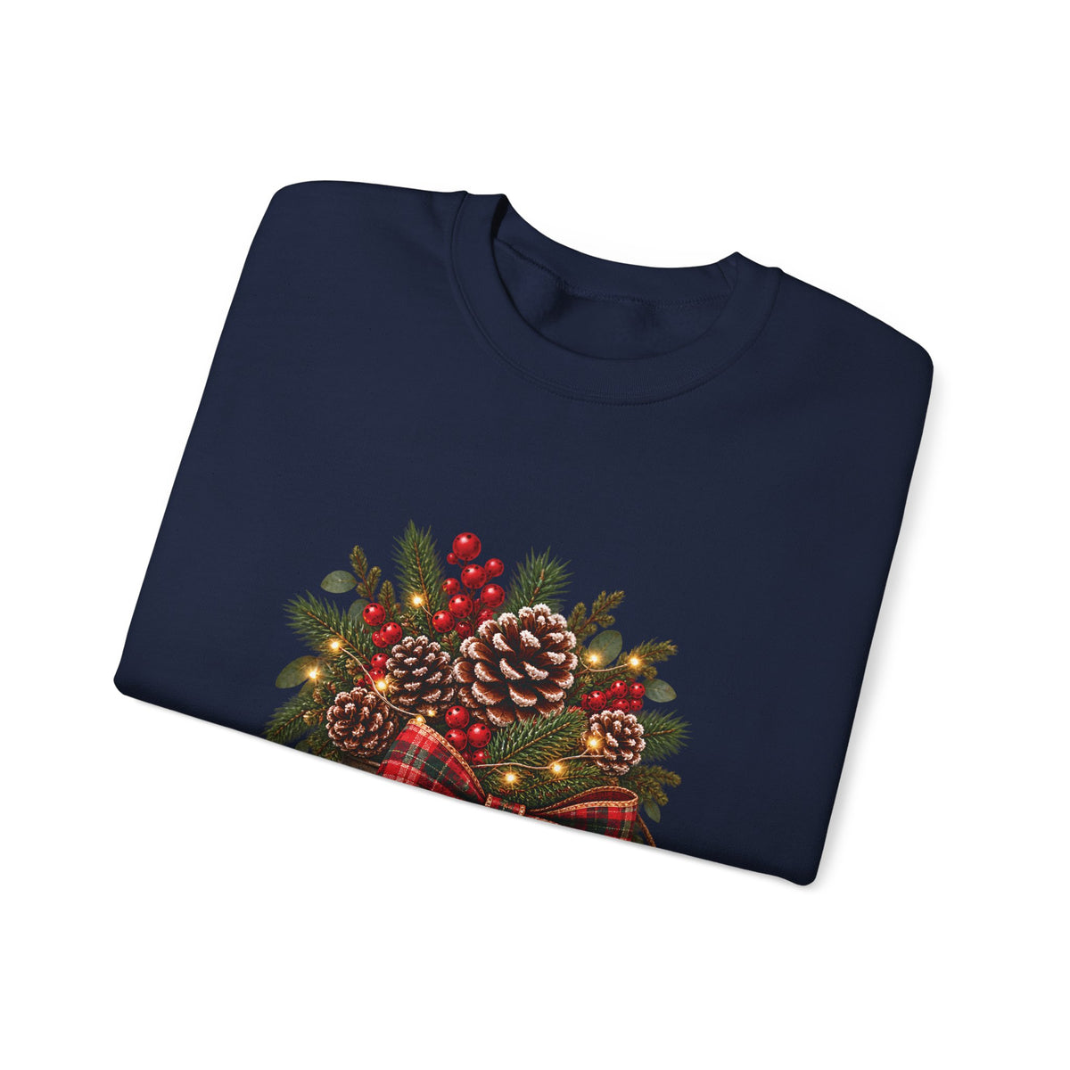 Christmas Pinecone Basket Crewneck Sweatshirt