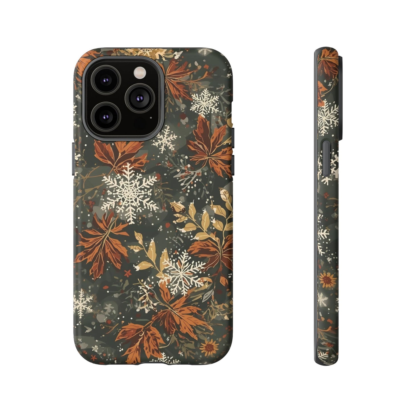 Christmas Phone Case, Autumn Floral Phone Case for Iphone 17, 16, 15, 14, 13, 12, 11 & Samsung