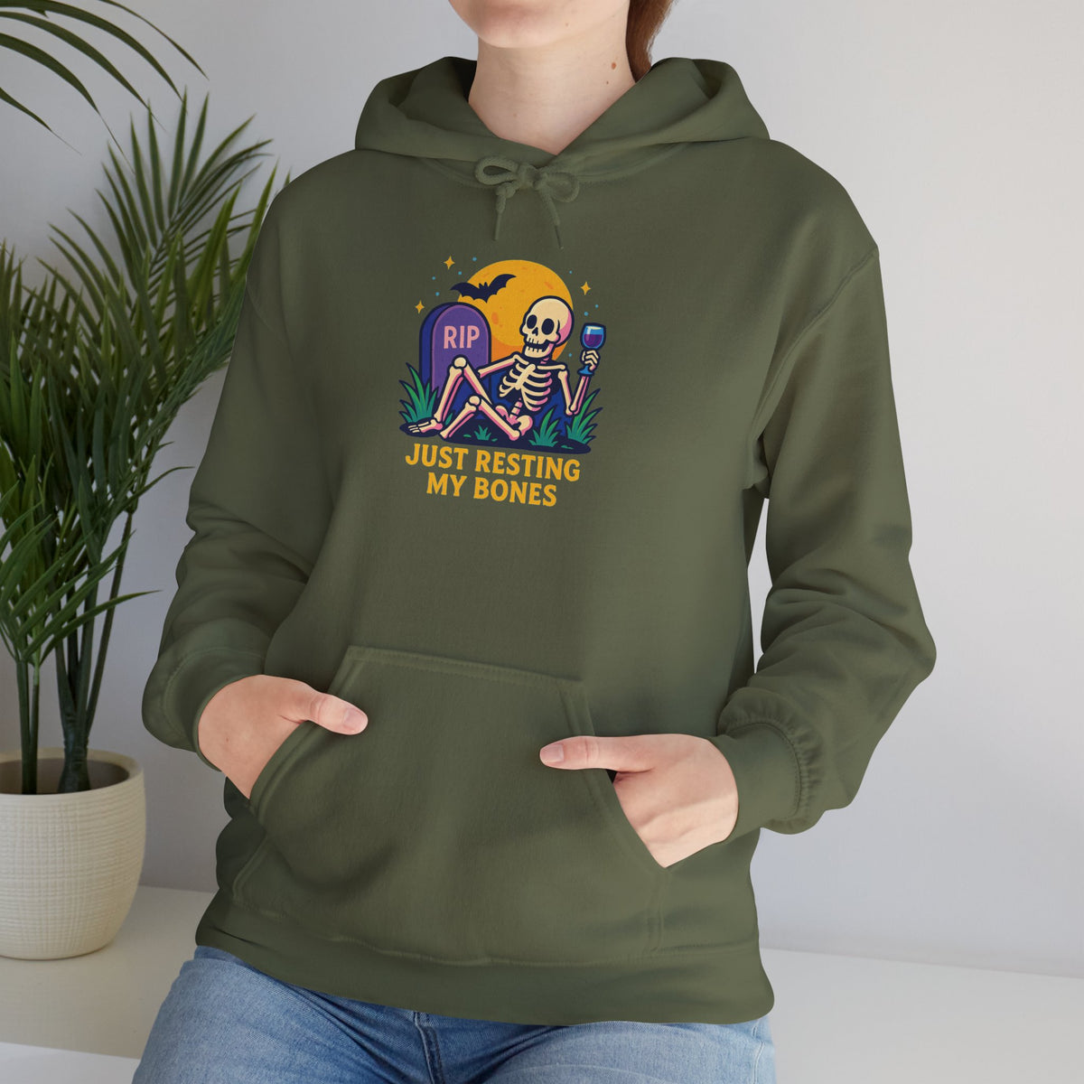 Halloween Skeleton Hoodie, Cozy Unisex Sweatshirt