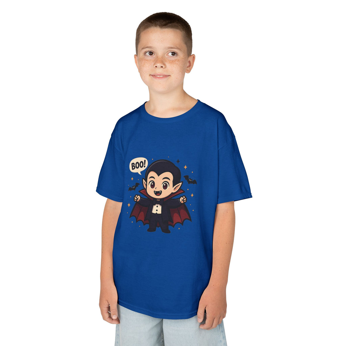 Cute Halloween Kids Tee, Spooky Costume Top, Kids Vampire Shirt, Halloween Party Apparel, Boo Design Tee