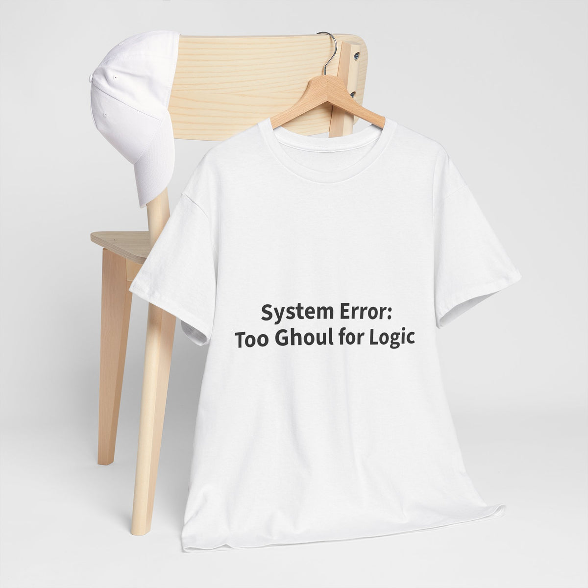 System Error Tee - Unisex Heavy Cotton Shirt, Perfect for Halloween, Geeky Fun