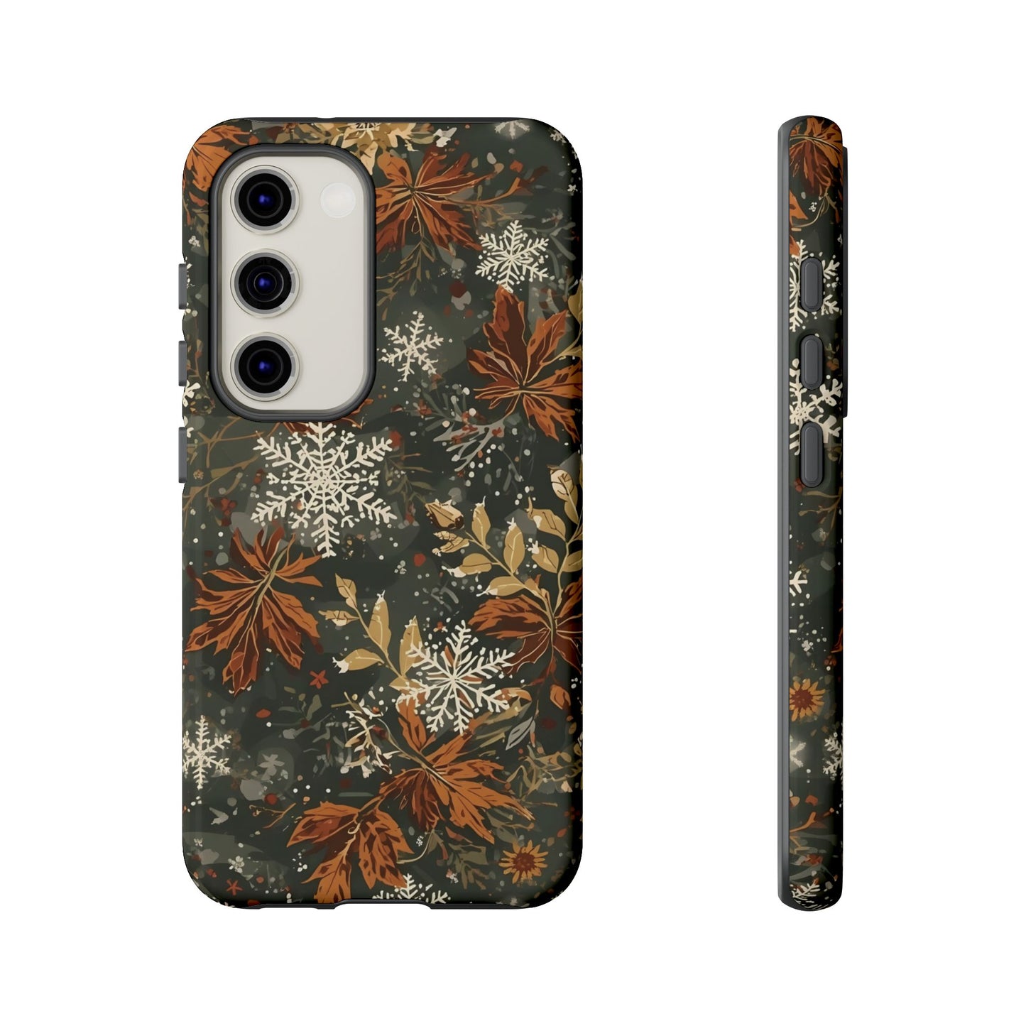 Christmas Phone Case, Autumn Floral Phone Case for Iphone 17, 16, 15, 14, 13, 12, 11 & Samsung