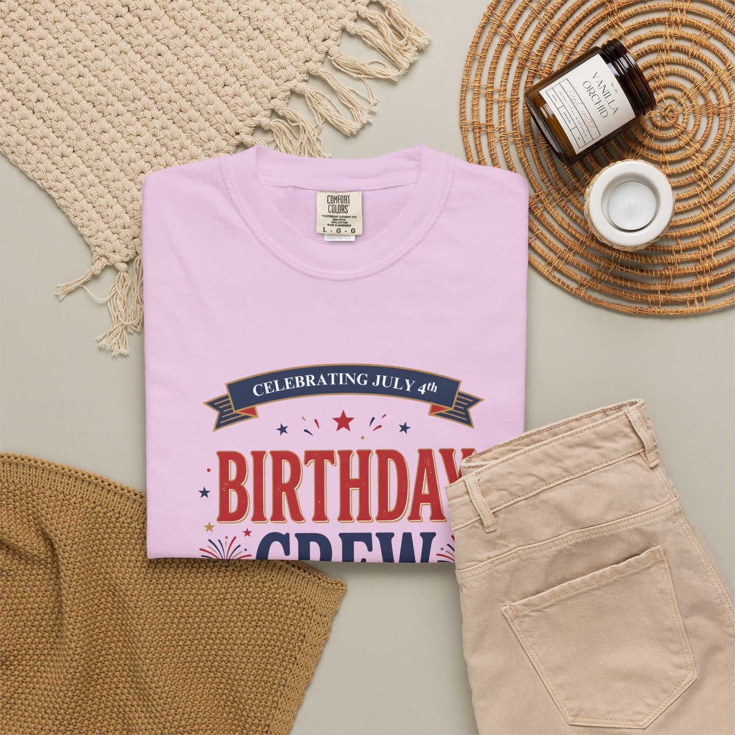 Birthday Crew T-Shirt — Patriotic Celebration Tee, 4th of July Shirt, Independence Day Gift