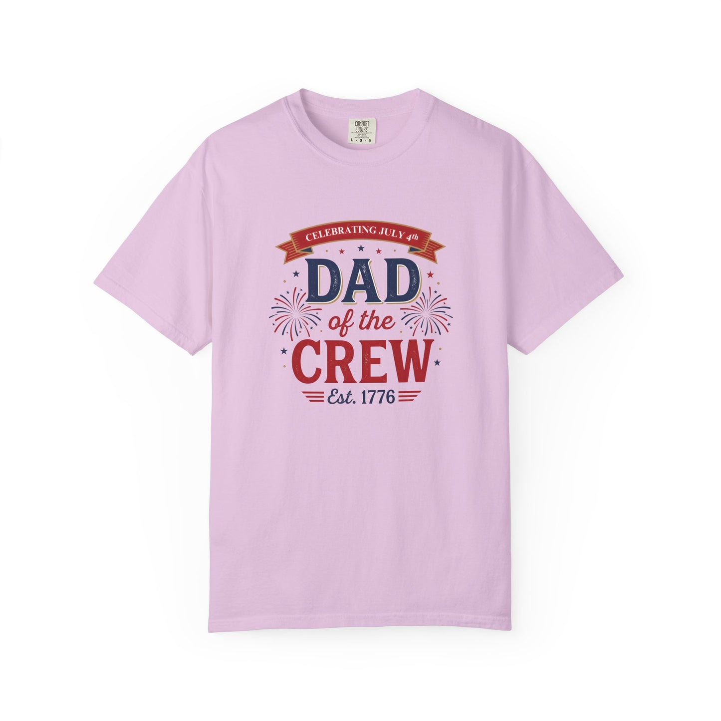 Dad of the Crew T-Shirt — Patriotic 4th of July Tee, Independence Day Shirt