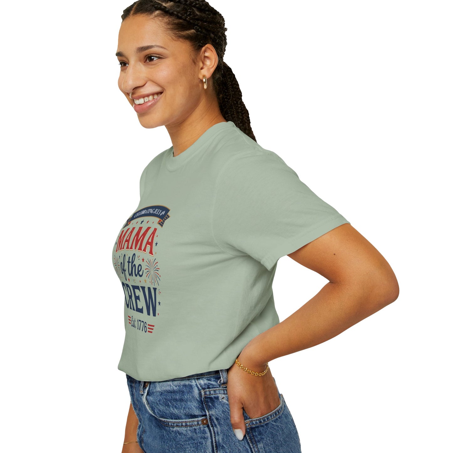 Mama of the Crew T-Shirt — Patriotic 4th of July Tee, Independence Day Shirt