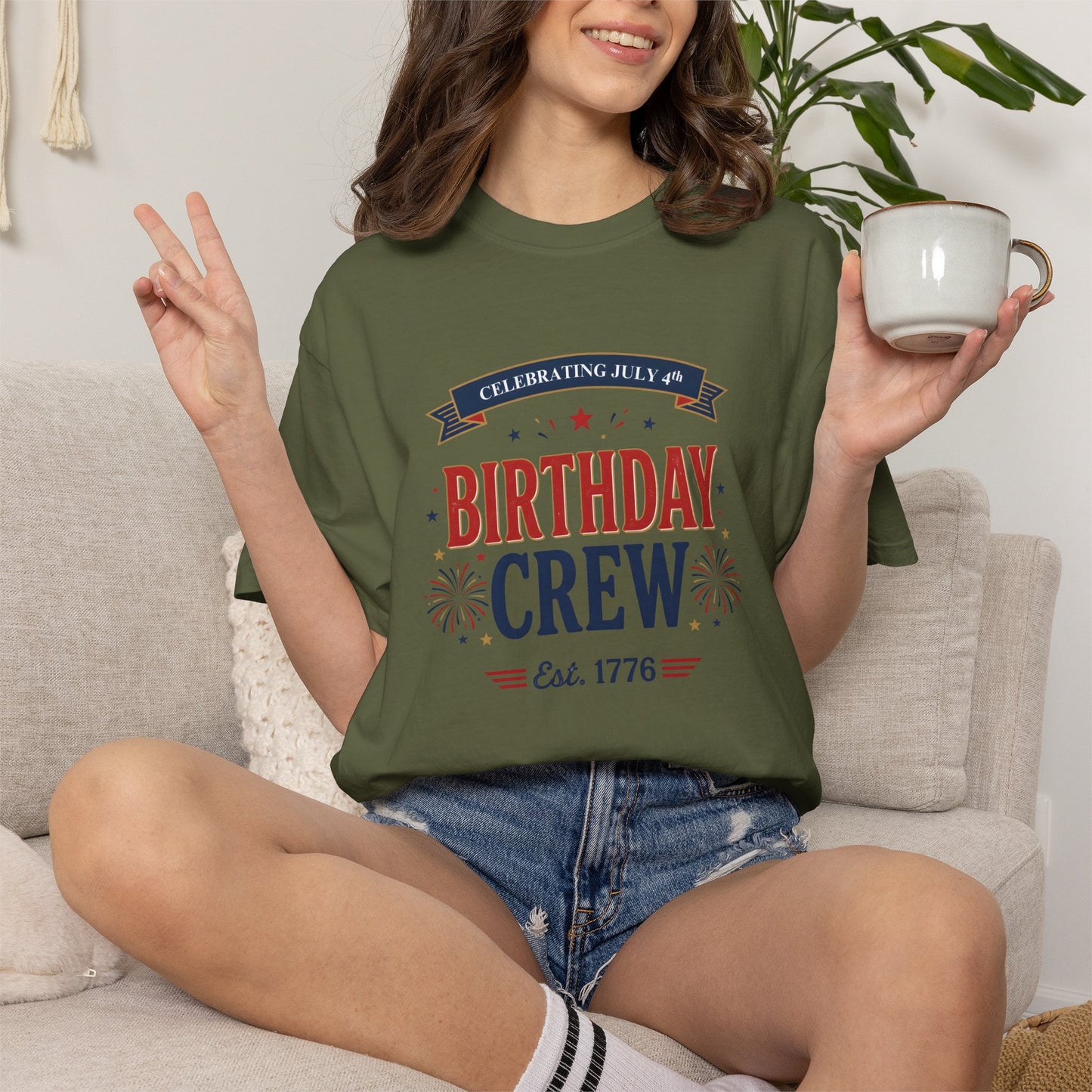 Birthday Crew T-Shirt — Patriotic Celebration Tee, 4th of July Shirt, Independence Day Gift