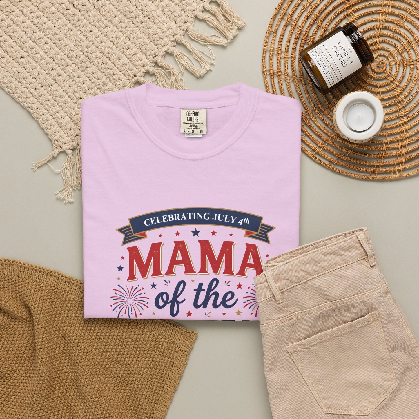 Mama of the Crew T-Shirt — Patriotic 4th of July Tee, Independence Day Shirt