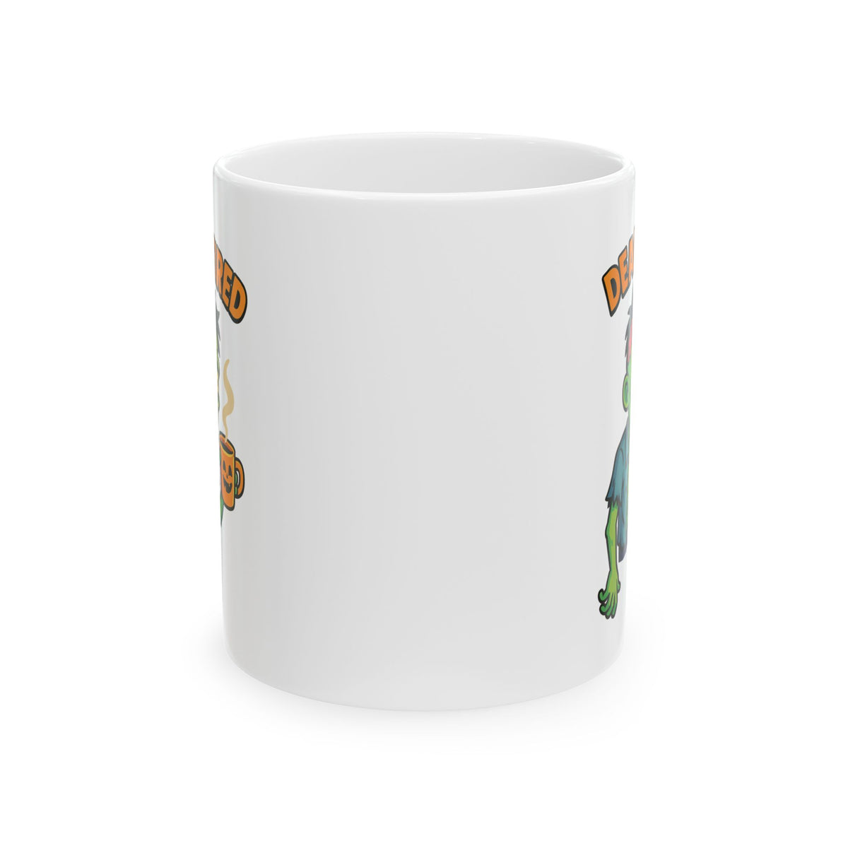 Funny Ceramic Mug, Zombie-Themed Halloween Decor