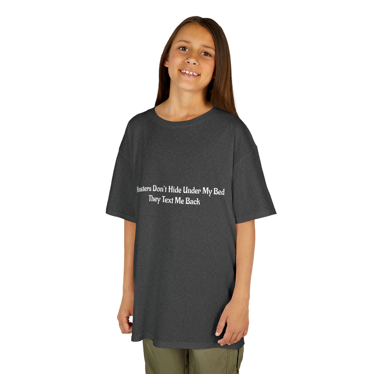 Funny Kids Monster Tee, Kids Heavy Cotton Shirt, Halloween T-Shirt