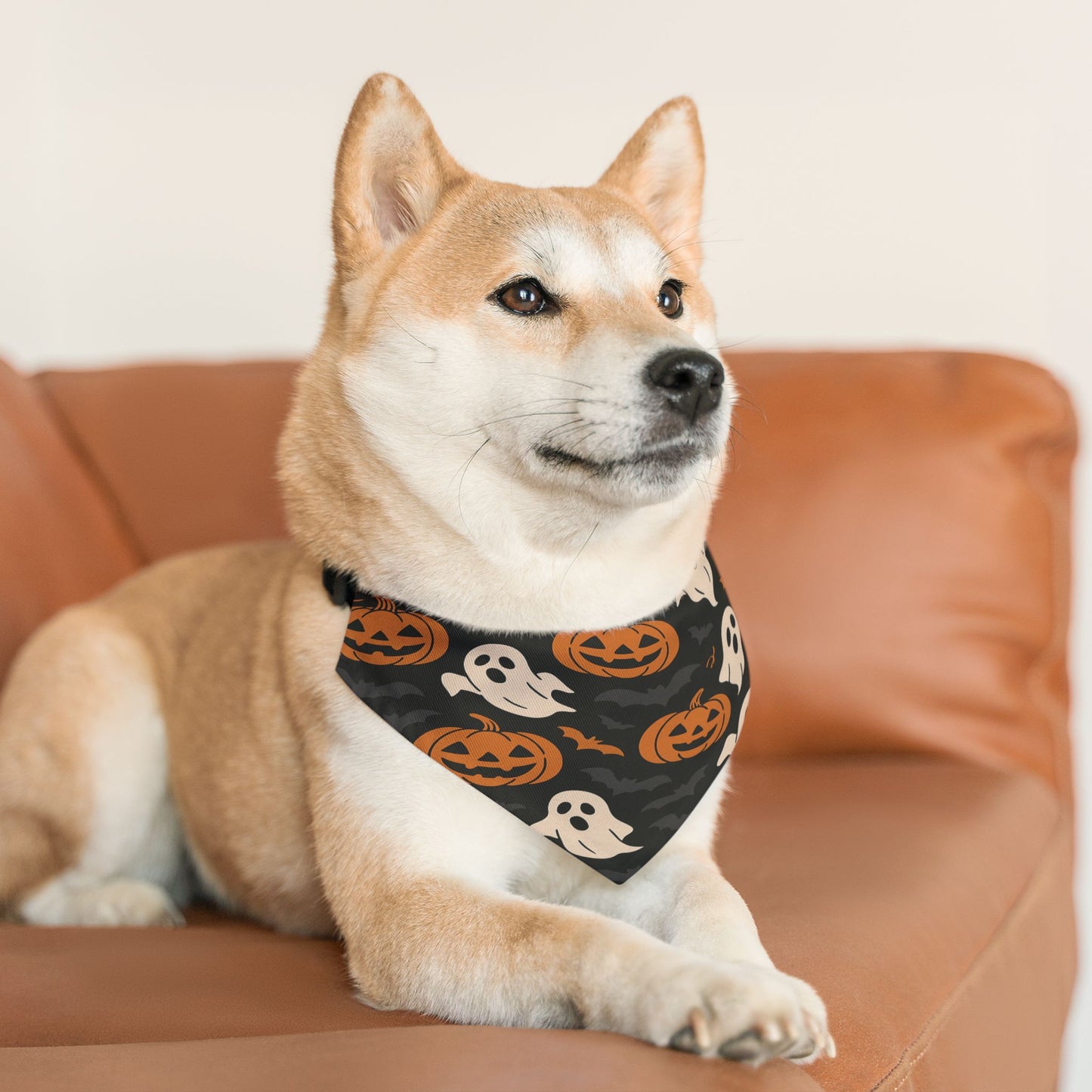 Halloween Pet Bandana Collar, Cute Dog Accessory For Spooky Season