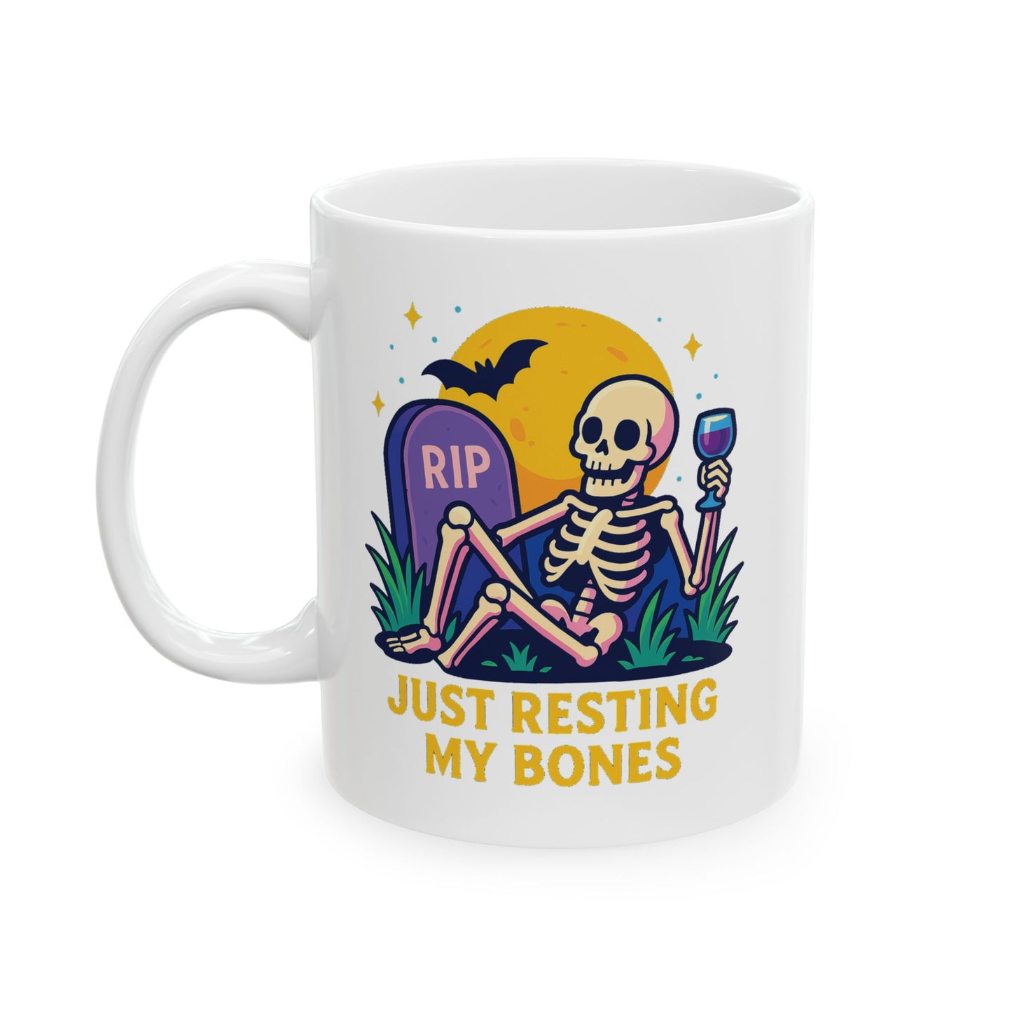 Skull Ceramic Mug for Halloween, Bone-Chilling Vibes