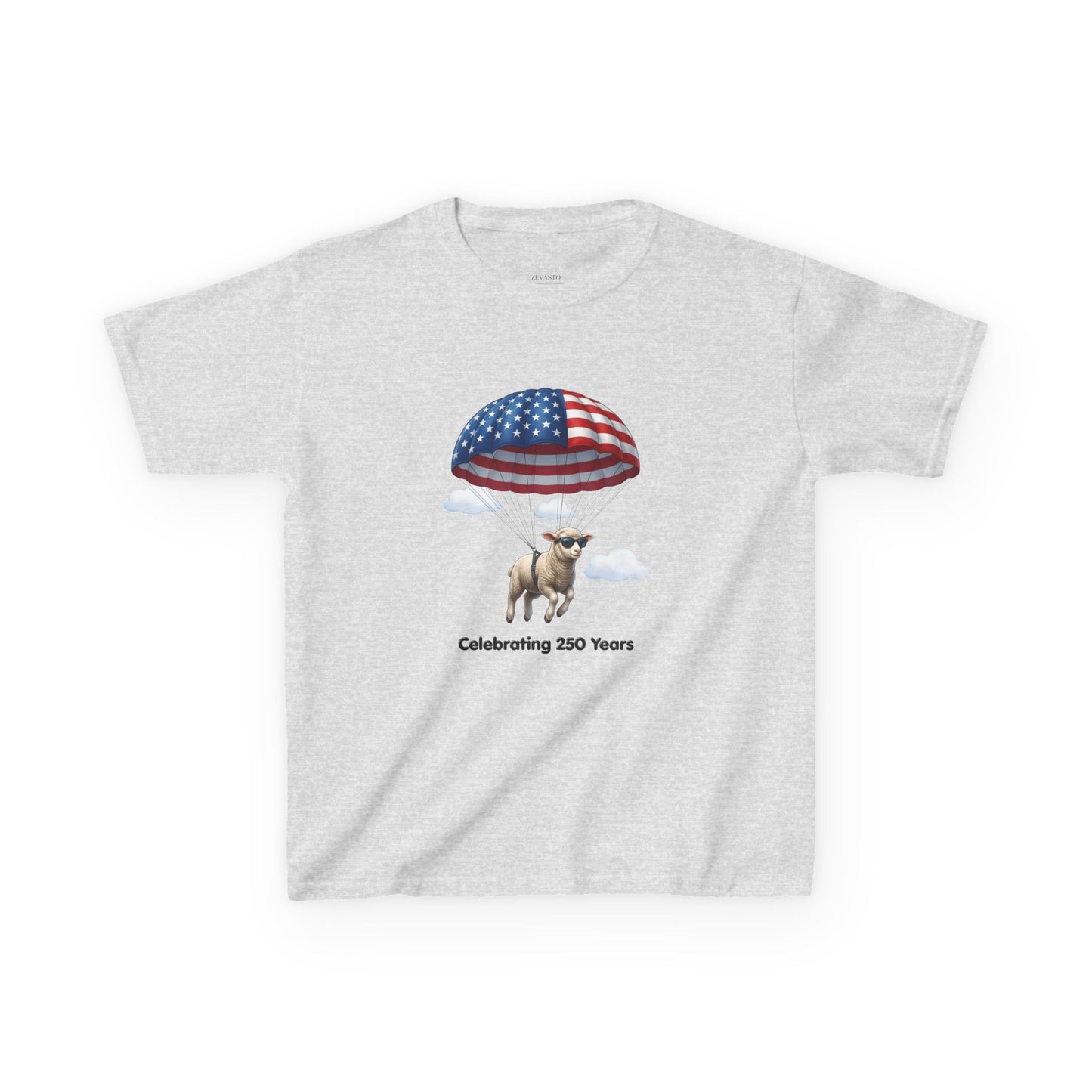 Kids T-Shirt - Celebrating 250 Years Parachuting Sheep