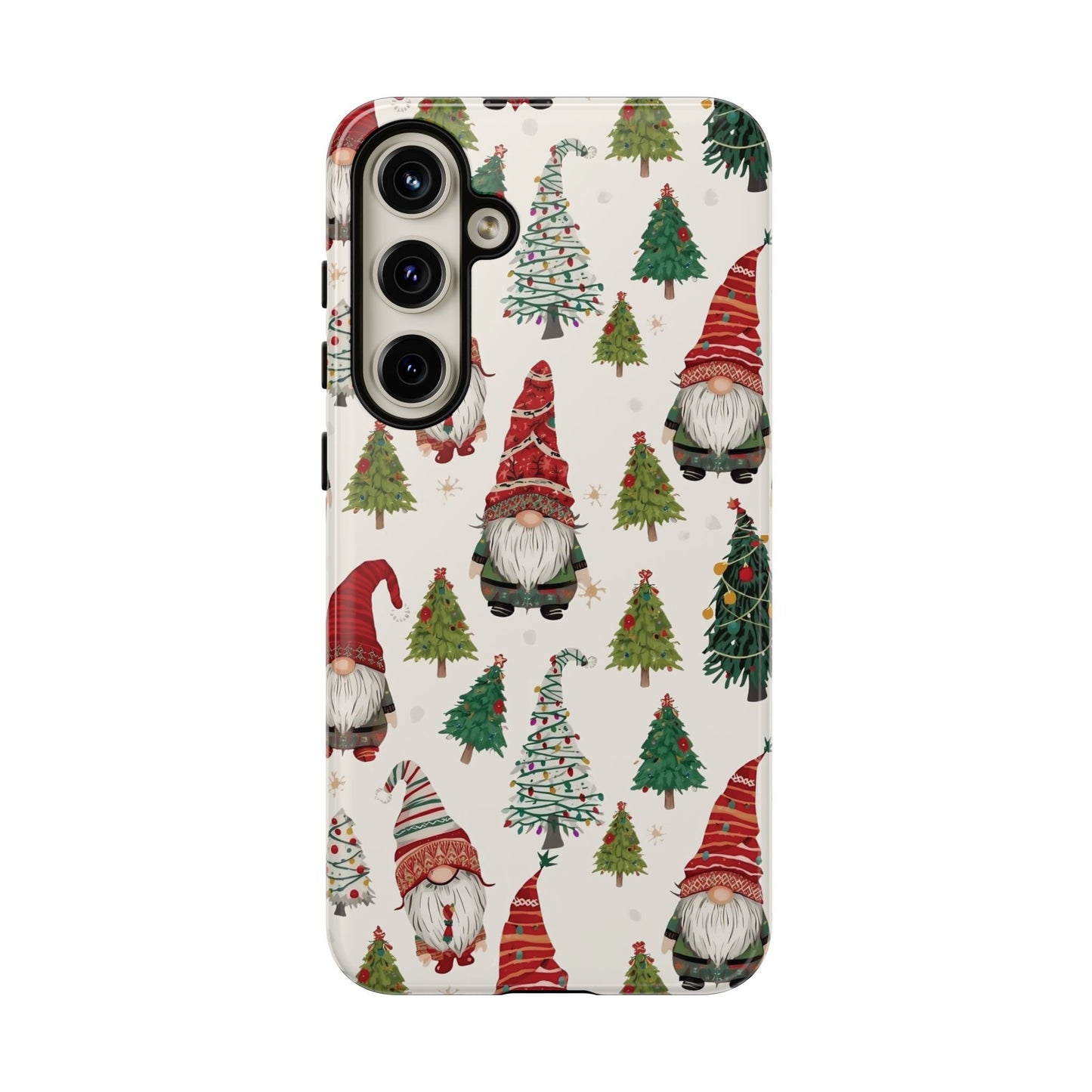 Christmas Gnome Phone Case, Dual Layer Phone Case for Iphone 17, 16, 15, 14, 13, 12, 11 & Samsung