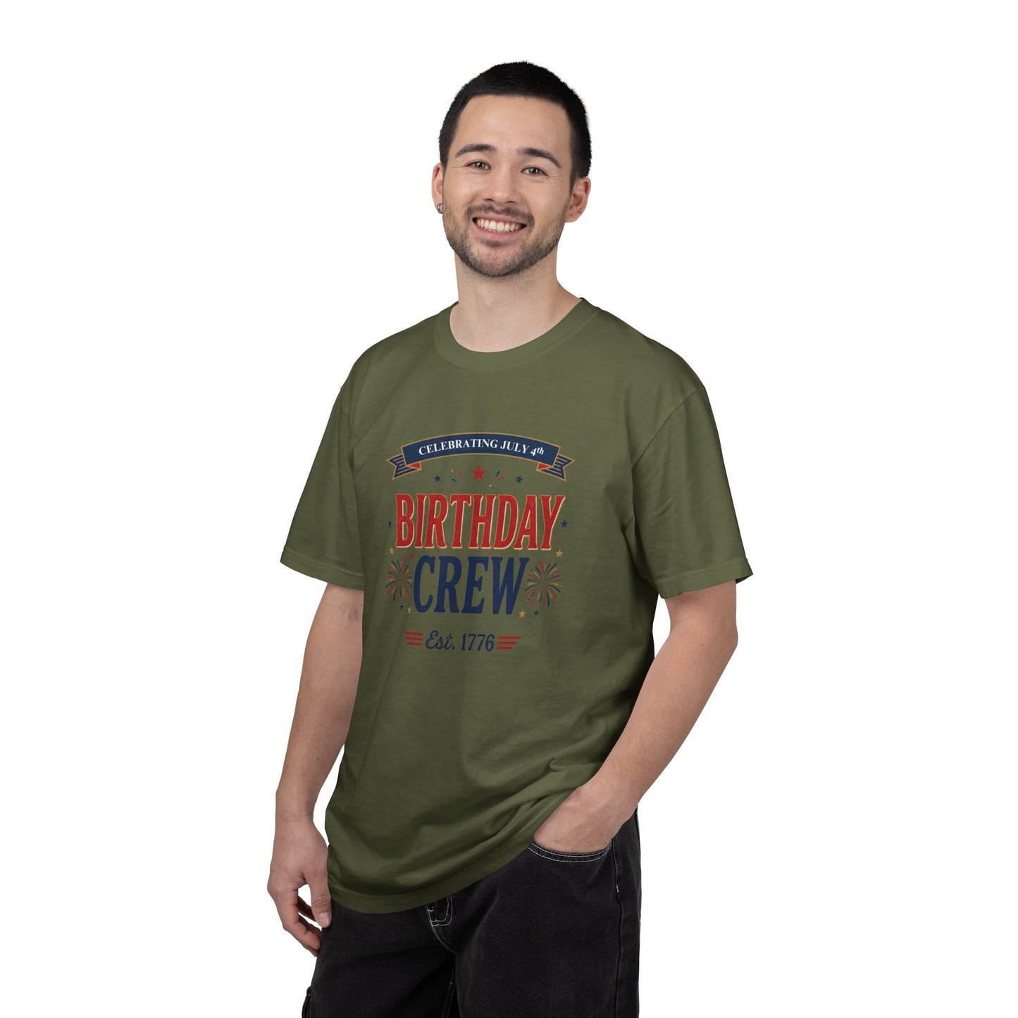 Birthday Crew T-Shirt — Patriotic Celebration Tee, 4th of July Shirt, Independence Day Gift