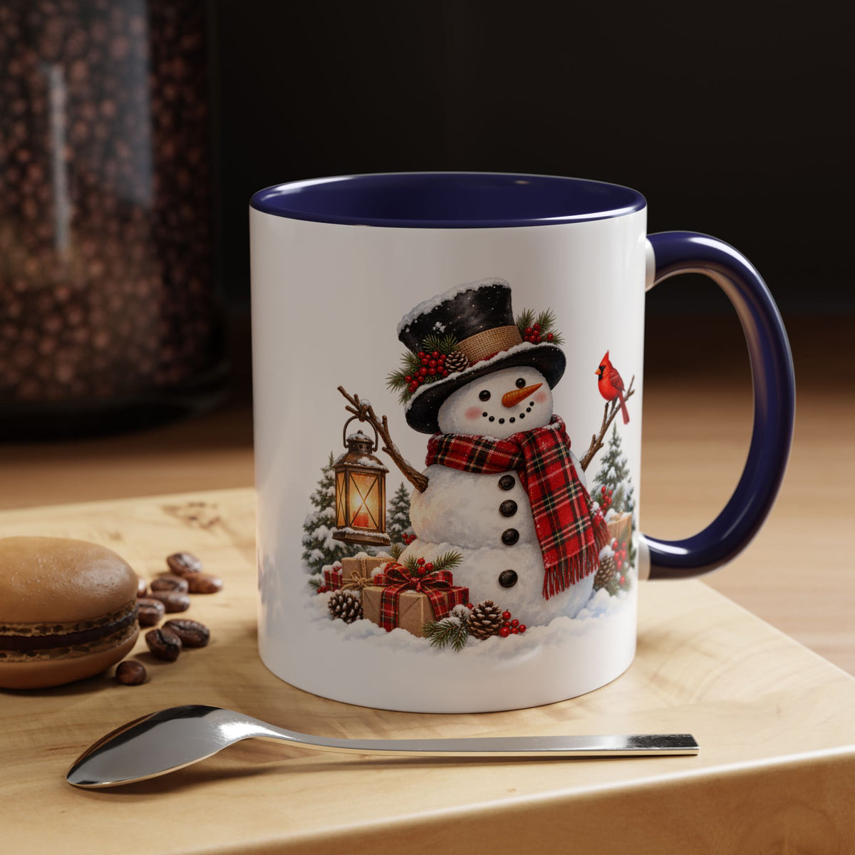 Snowman Christmas Coffee Mug – Festive Holiday Accent Mug (11 oz)